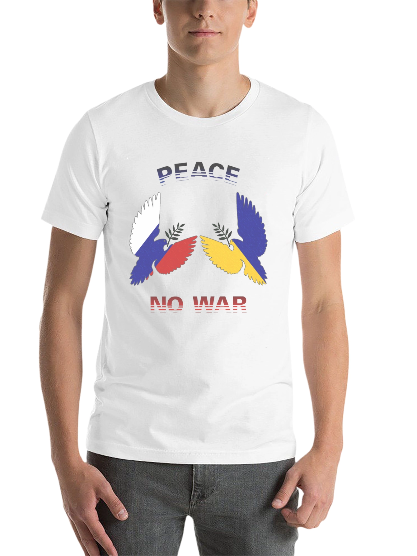 Black Peace No War Graphic T-Shirt view 14