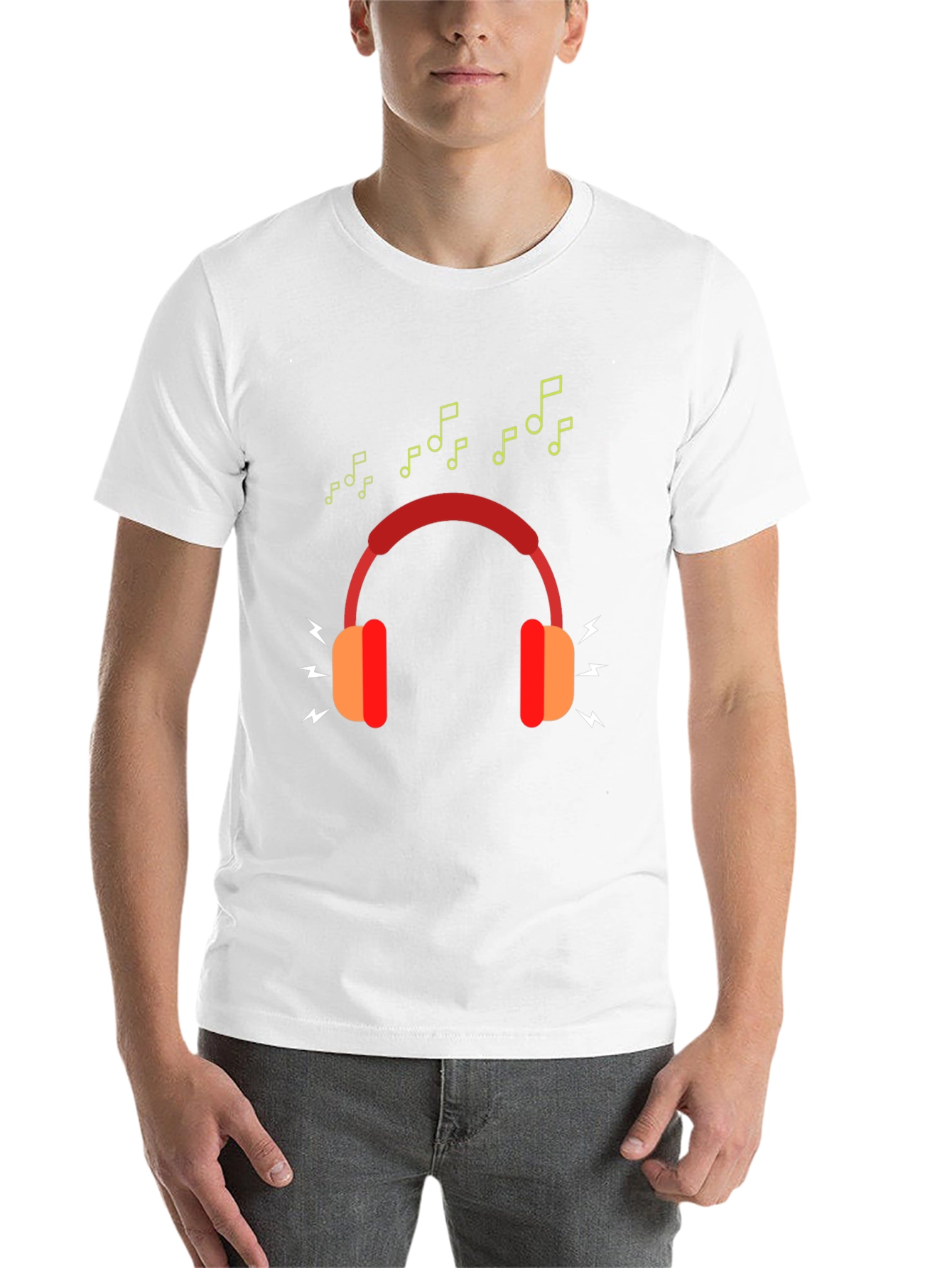 Black Stylish Music Lover's Graphic T-Shirt view 14