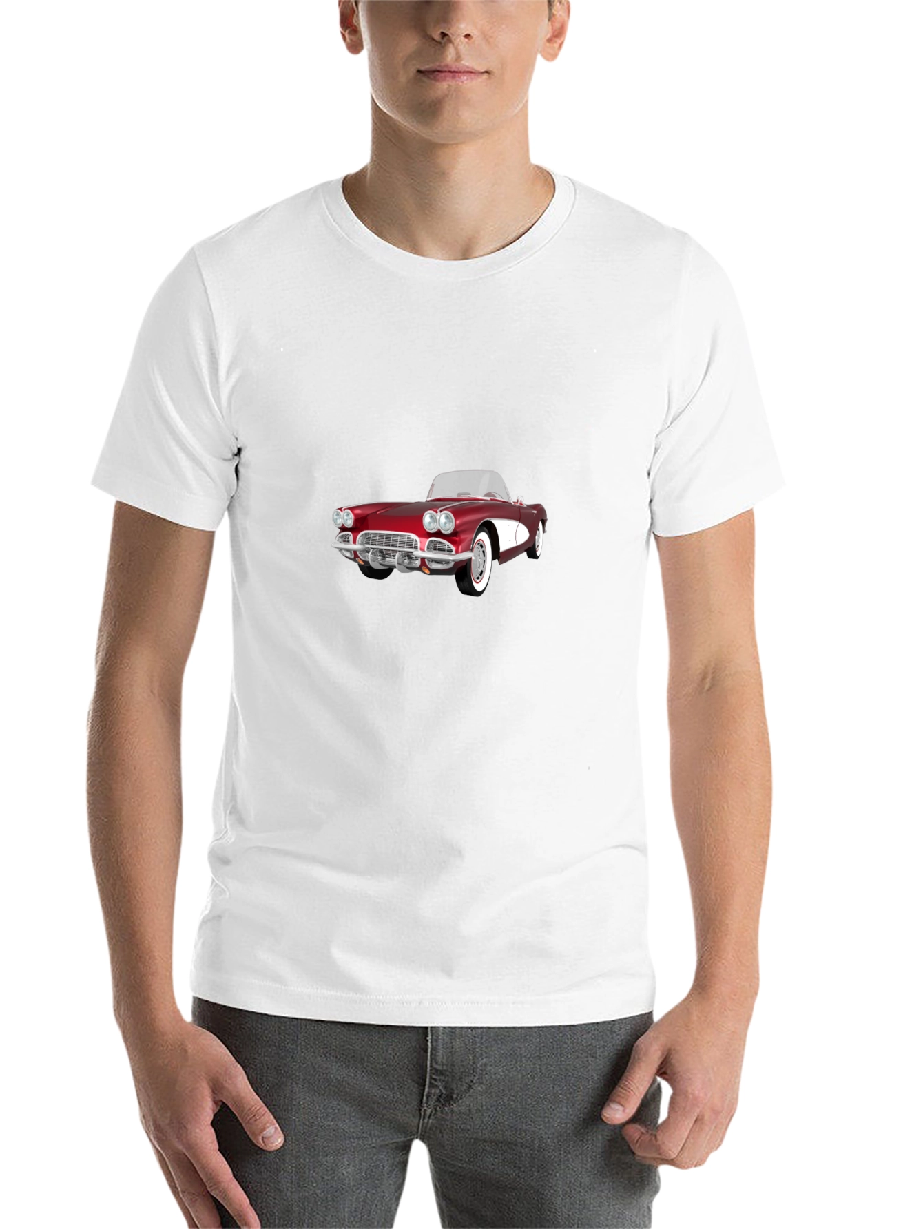 Black Classic Car Graphic Tee - Retro Style view 14