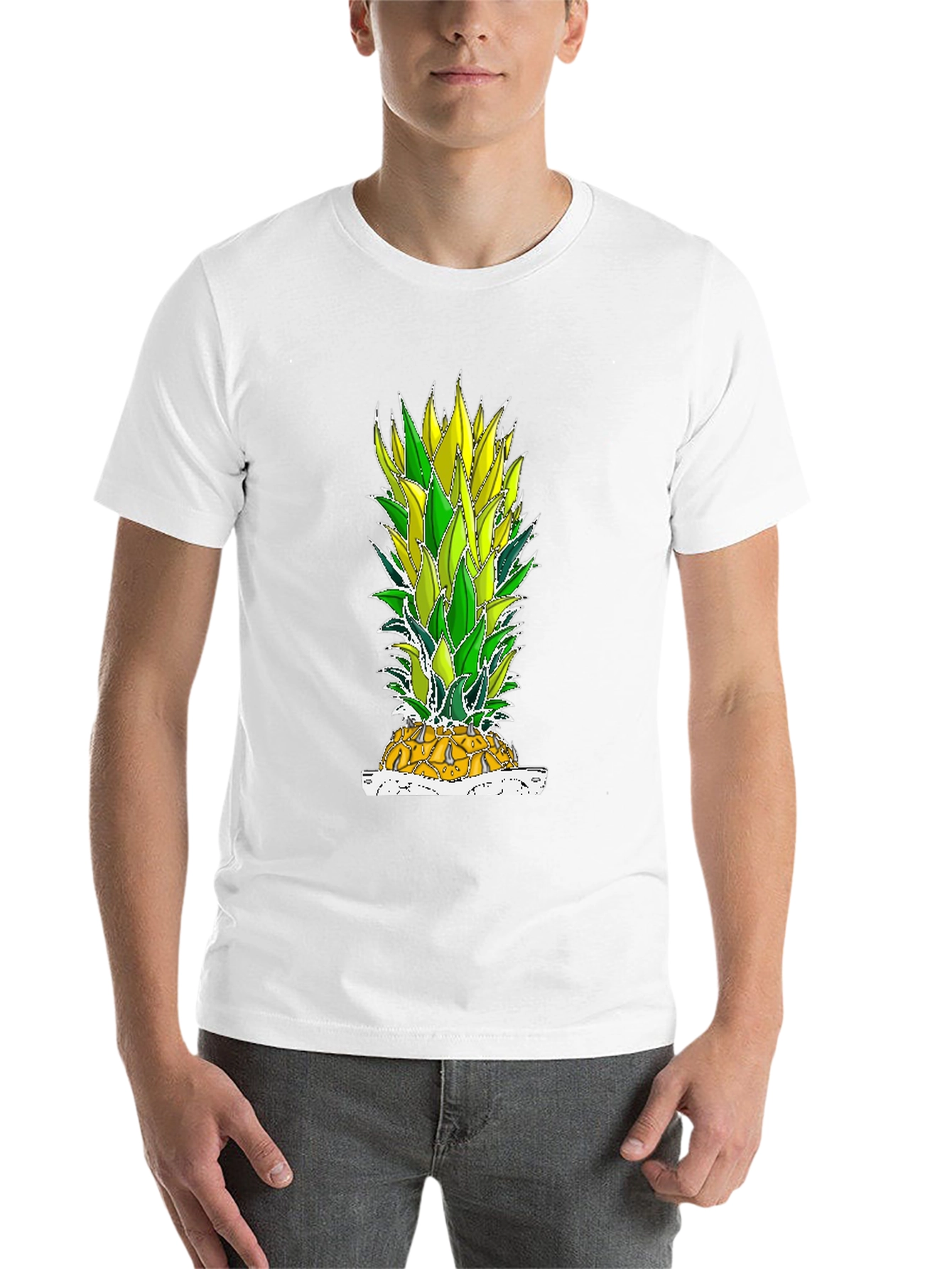 Black Pineapple Graphic Tee - Tropical Fruit T-Shirt view 14
