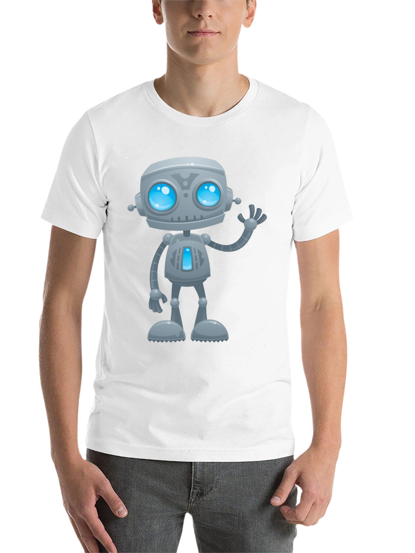 Black Robot Graphic T-Shirt view 14