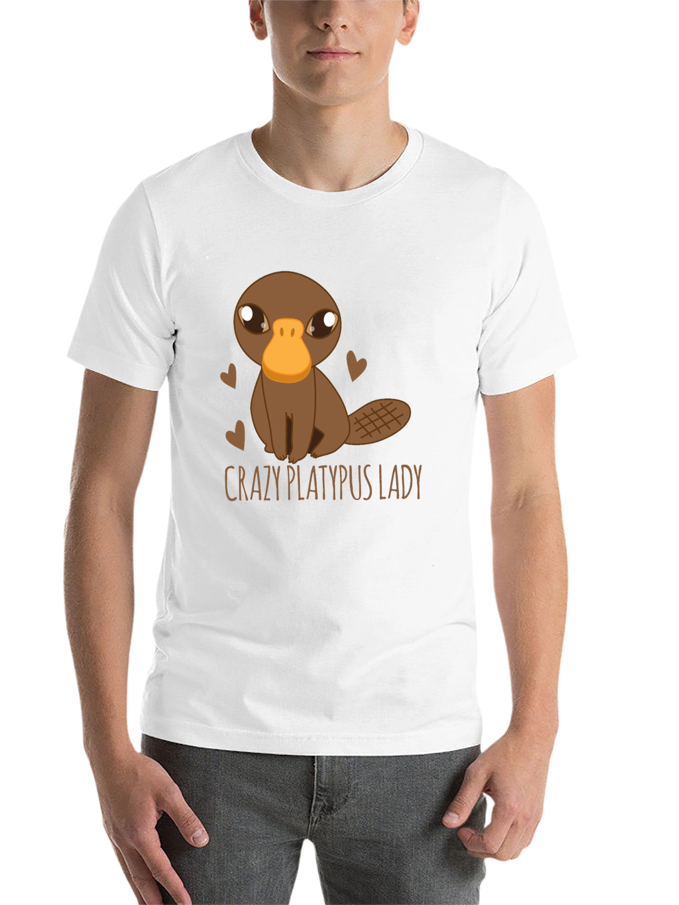 Black Crazy Platypus Lady Graphic Tee view 14