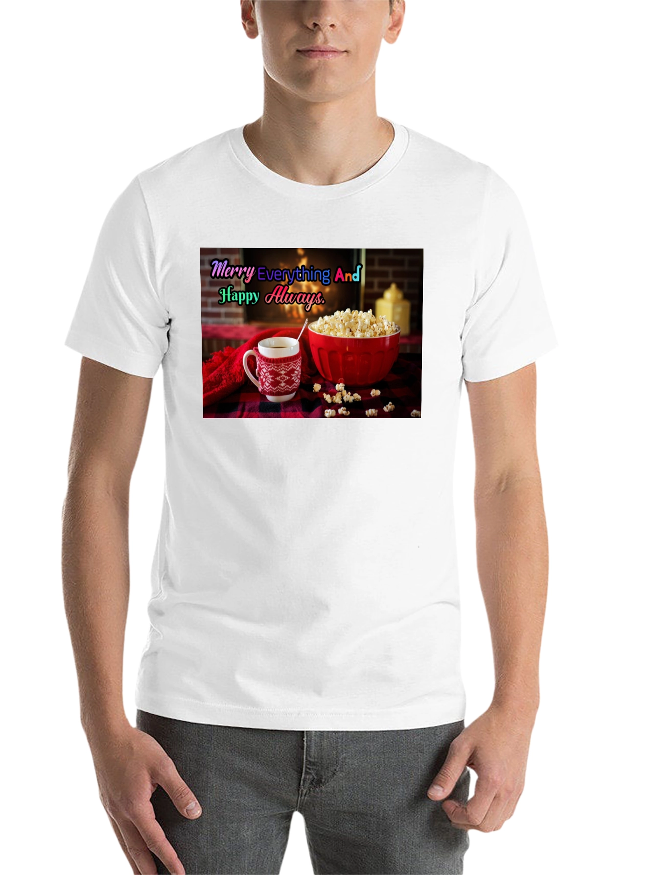 Black Cozy Holiday T-Shirt - Merry Everything view 14