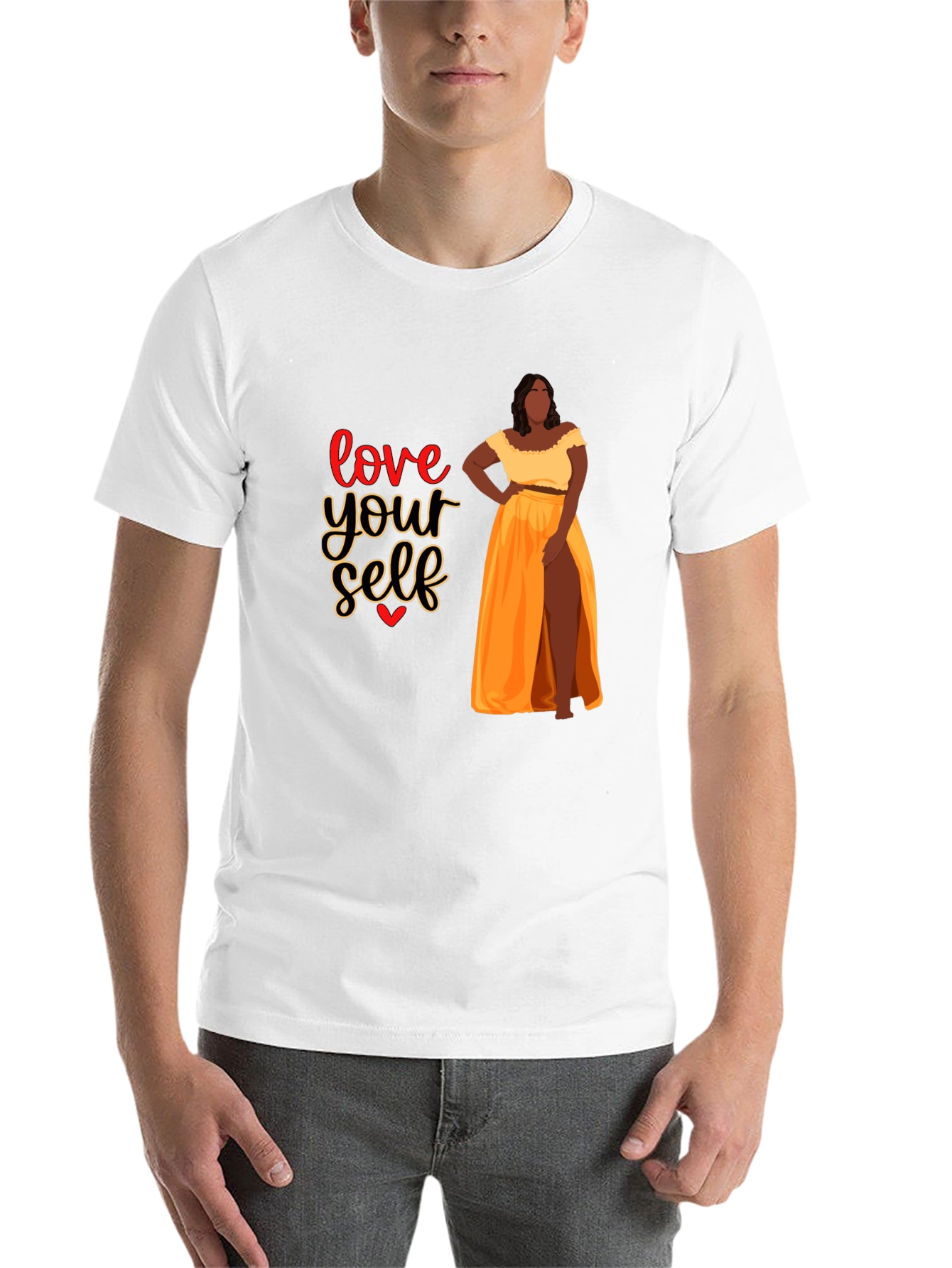 Black Love Yourself Women's Graphic Tee view 14