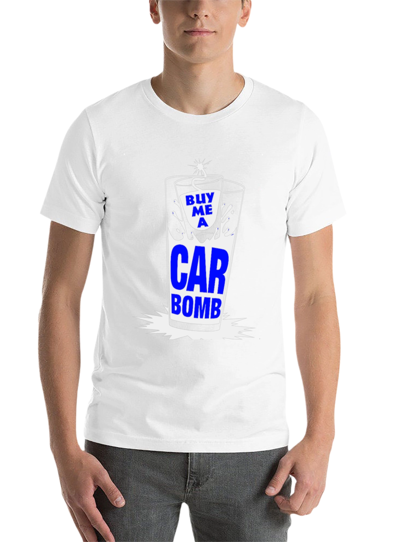Black Buy Me A Car Bomb T-Shirt Novelty Drink Graphic Tee view 14