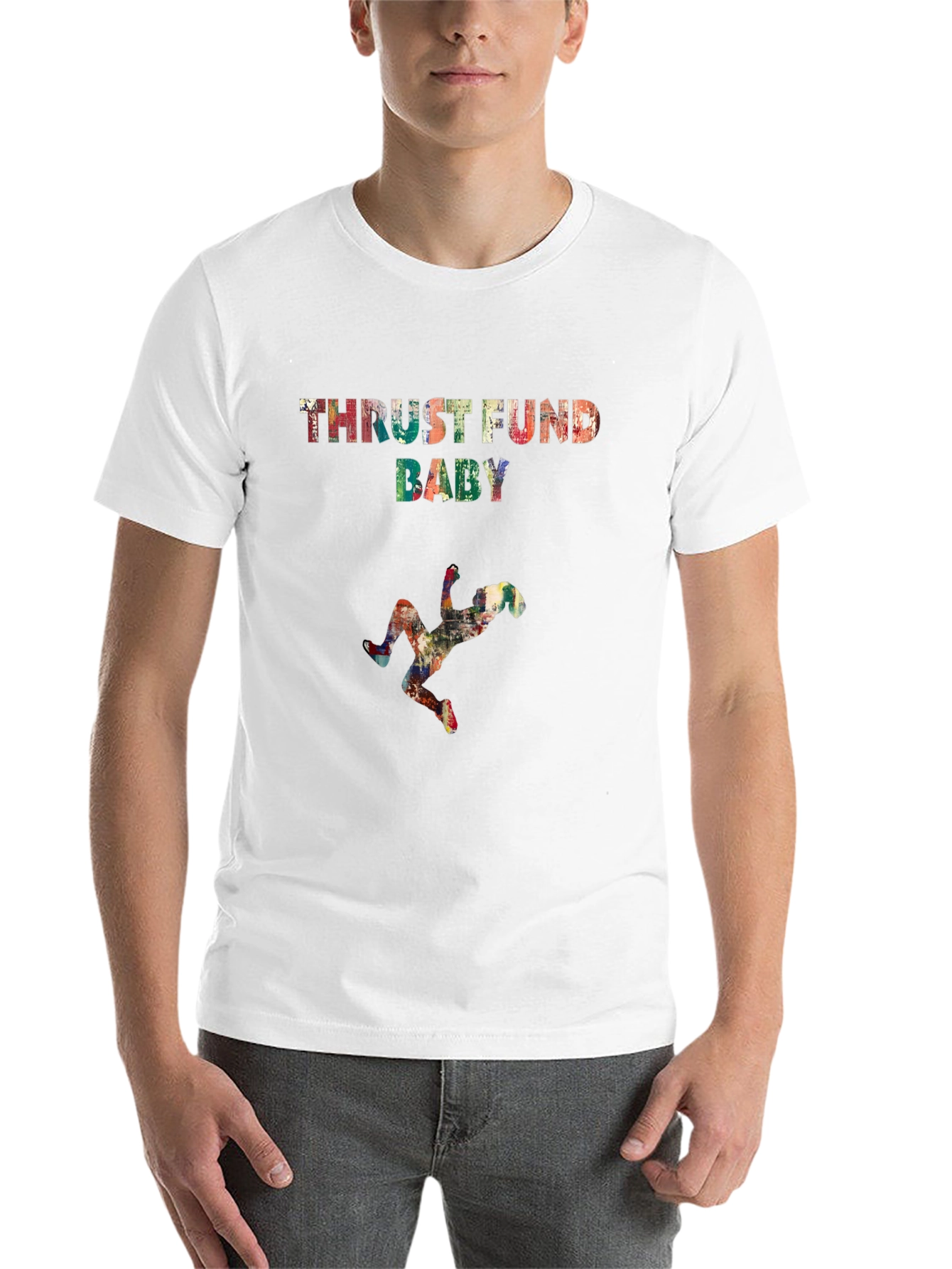 Black Thrust Fund Baby Tee - Street Style Graphic T-Shirt view 14