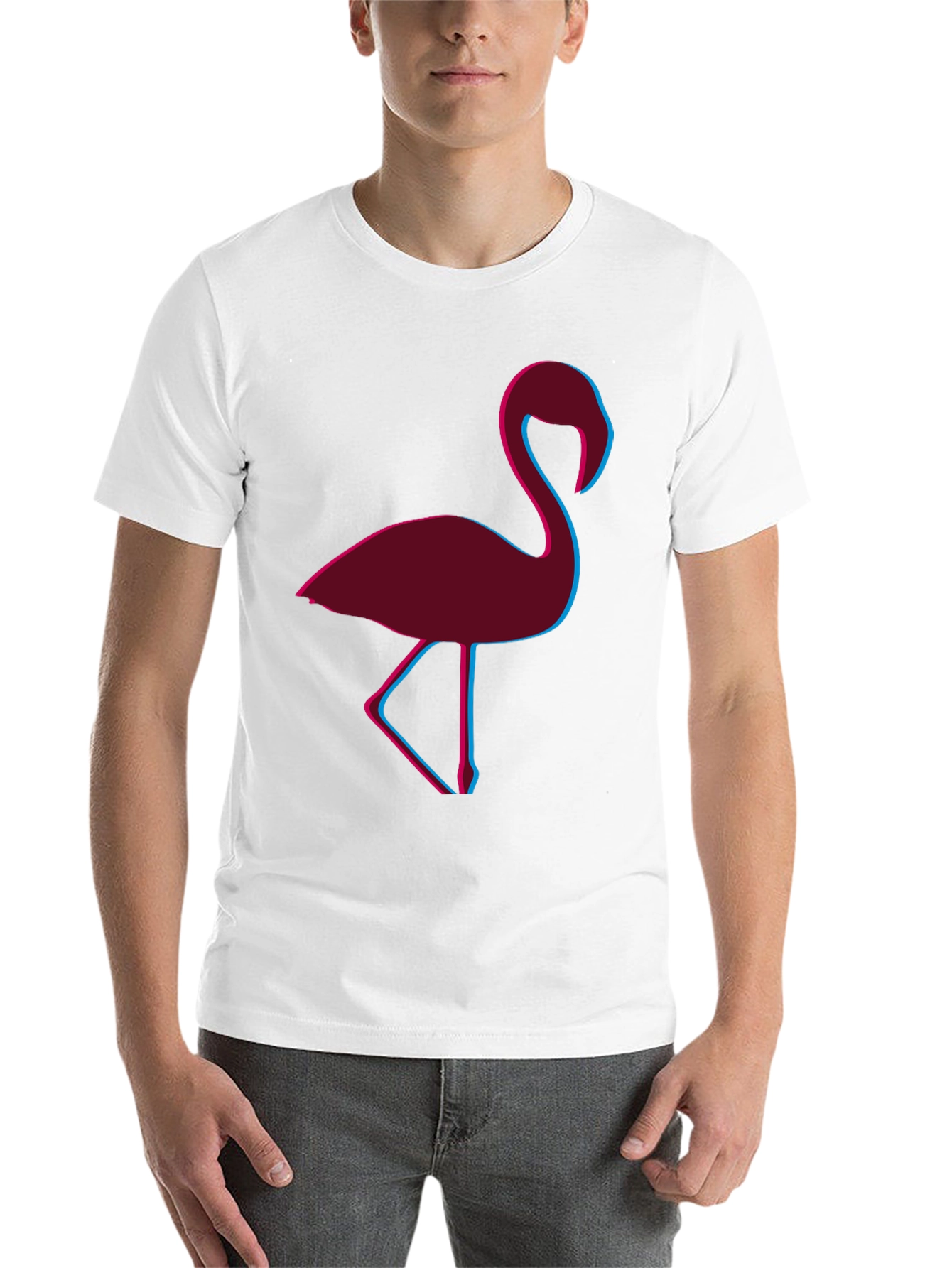 Black Retro Flamingo Graphic Tee view 14