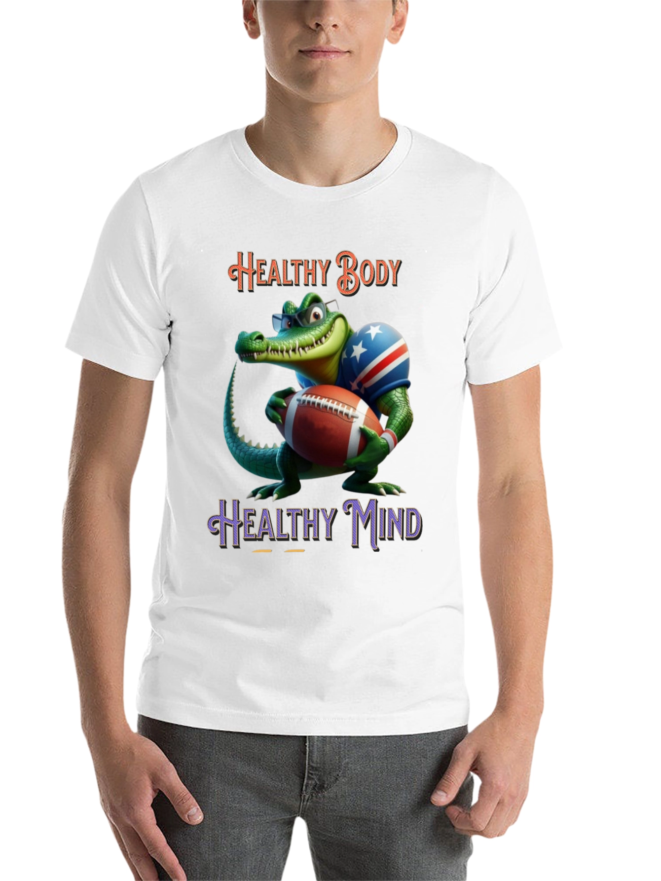 Healthy Body, Healthy Mind Gator Tee - 14