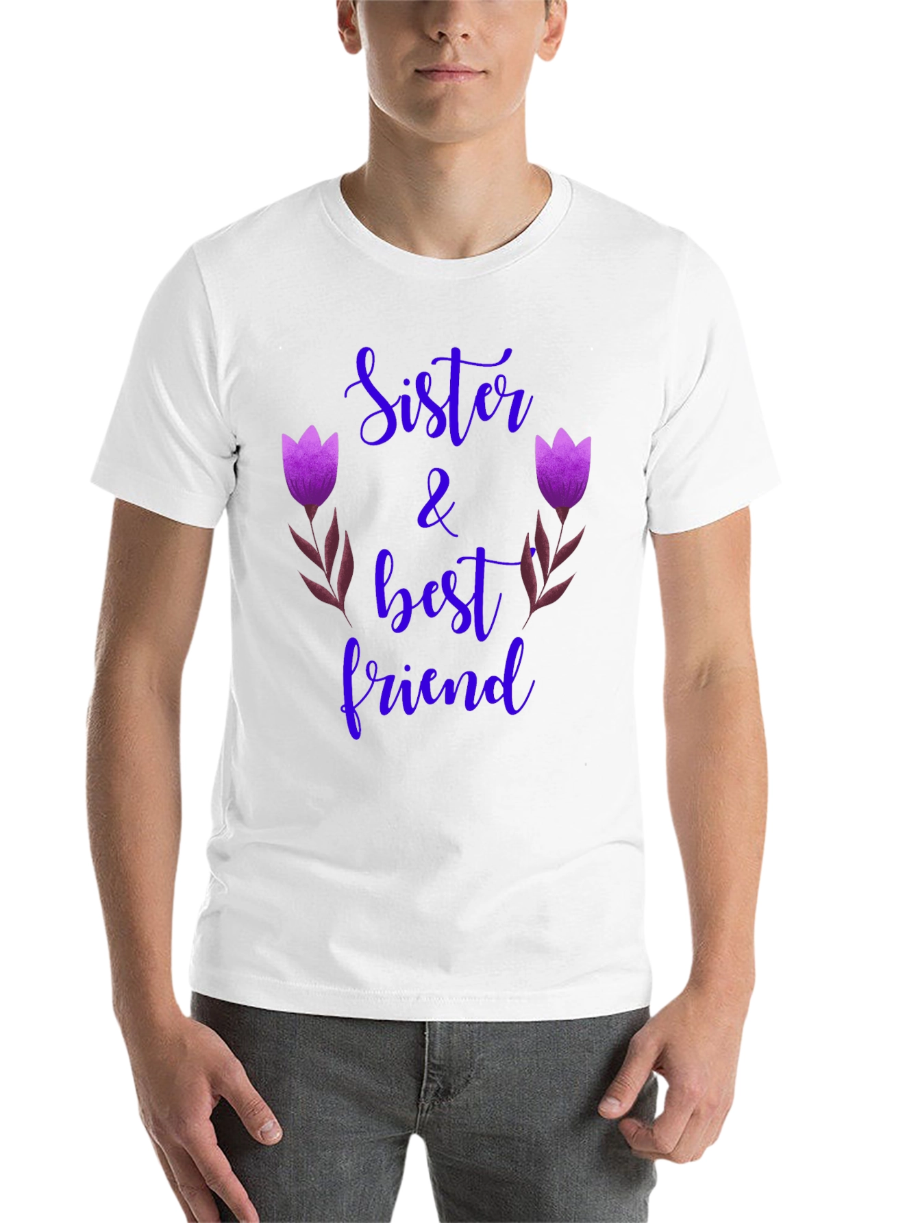 Black Sister & Best Friend Graphic Tee view 14