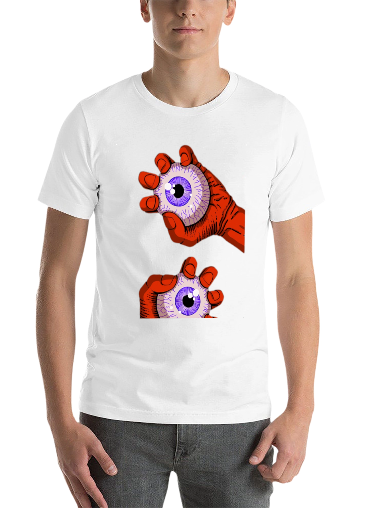 Black Eyeball Grab Graphic Tee - Black view 14