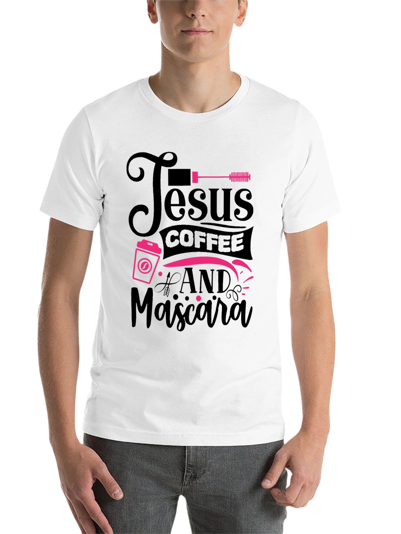 Black Jesus Coffee & Mascara Black T-Shirt view 14