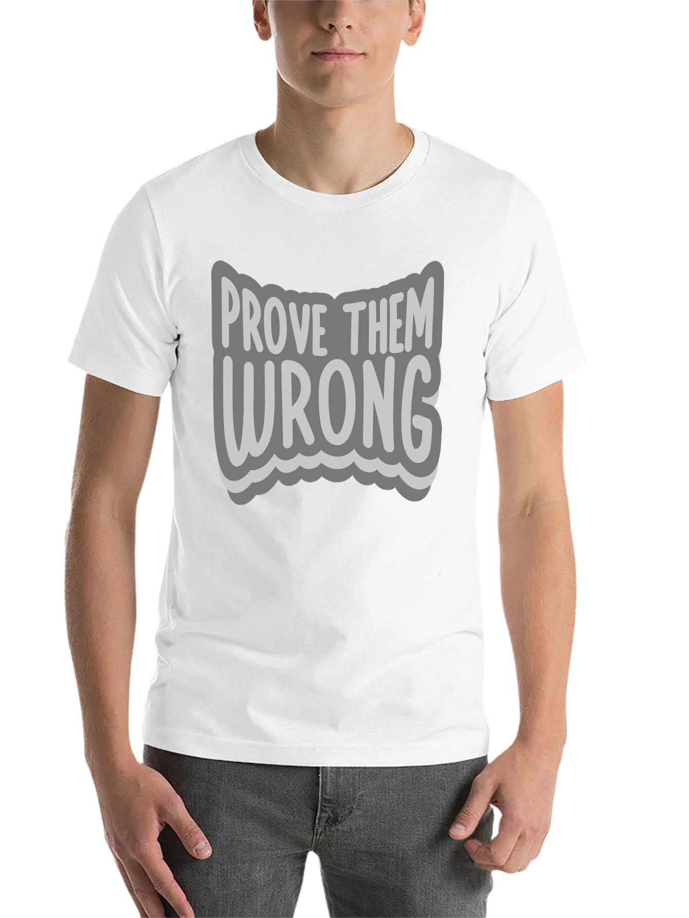 Black Prove Them Wrong Graphic Tee - Motivational T-Shirt view 14