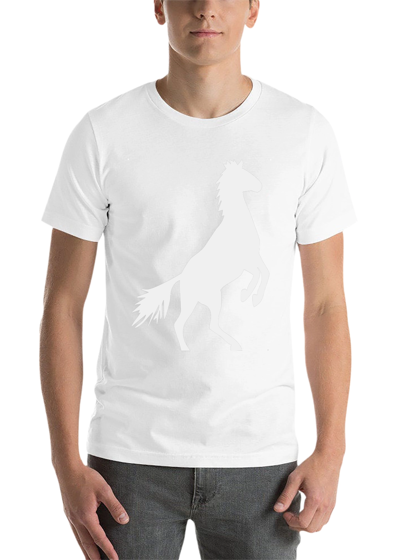 Black Black Tee with Horse Graphic view 14