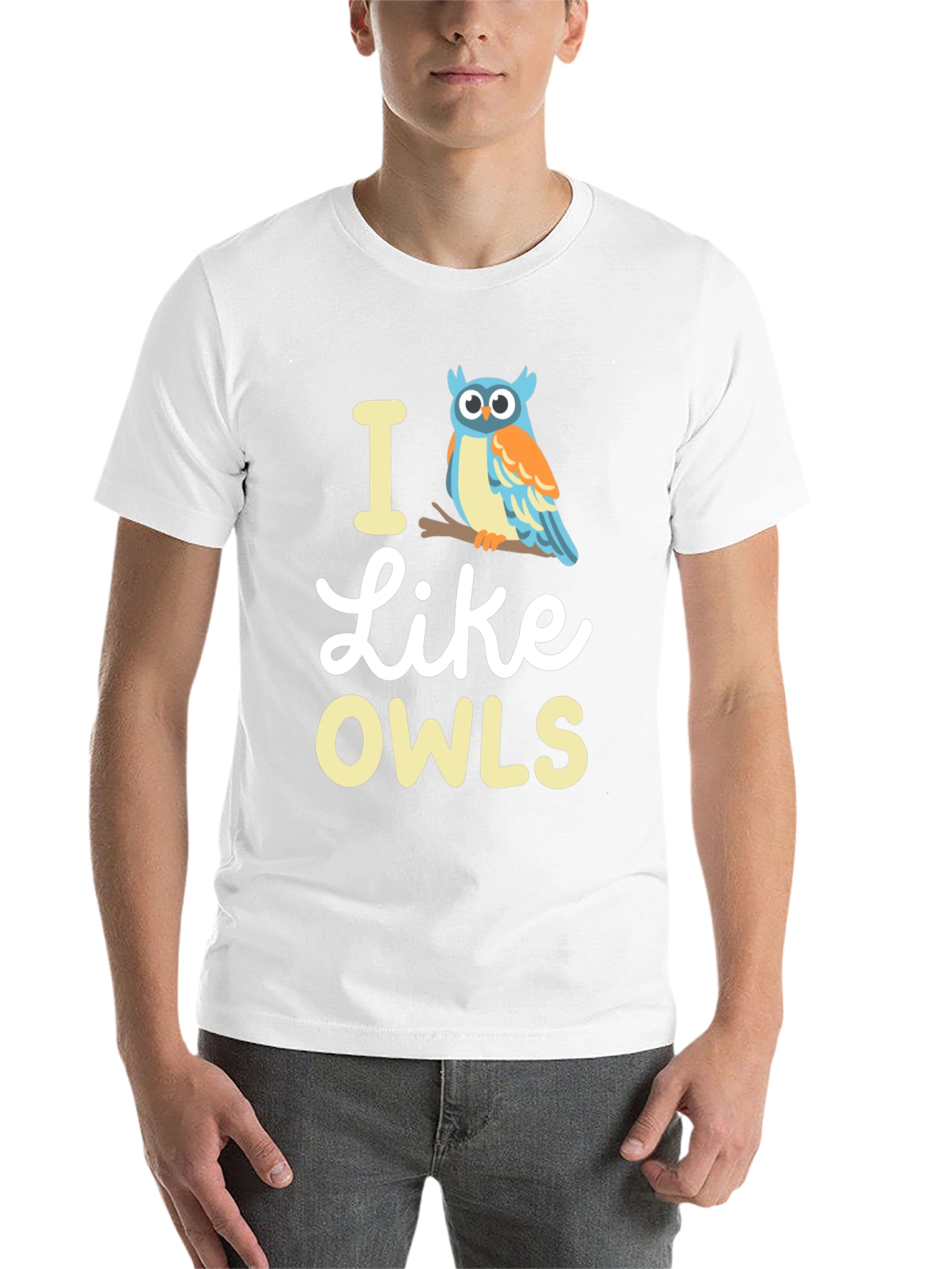 I Like Owls Graphic Tee - Soft Cotton Blend - 14