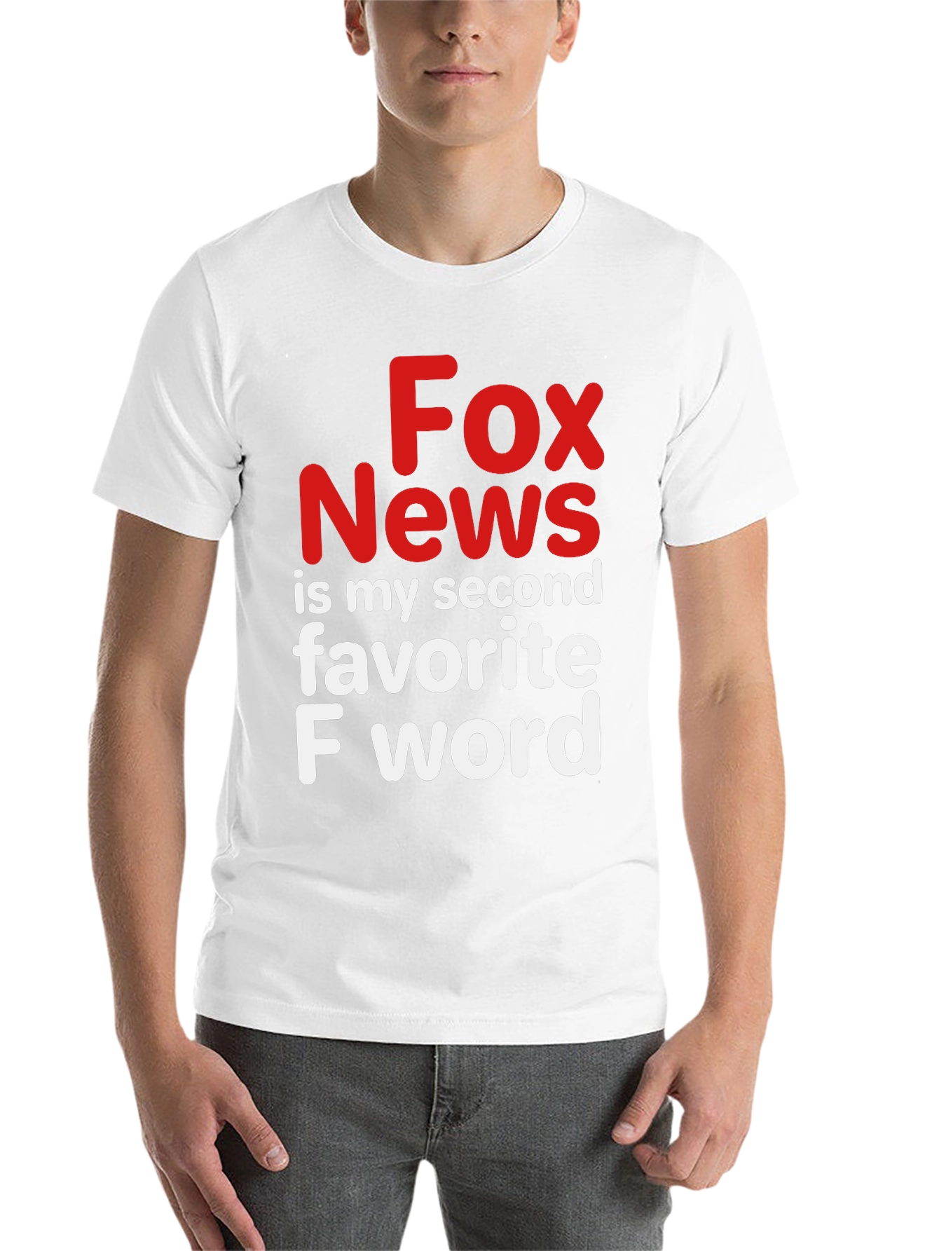 Black Fox News Second Favorite F Word Black Graphic Tee view 14