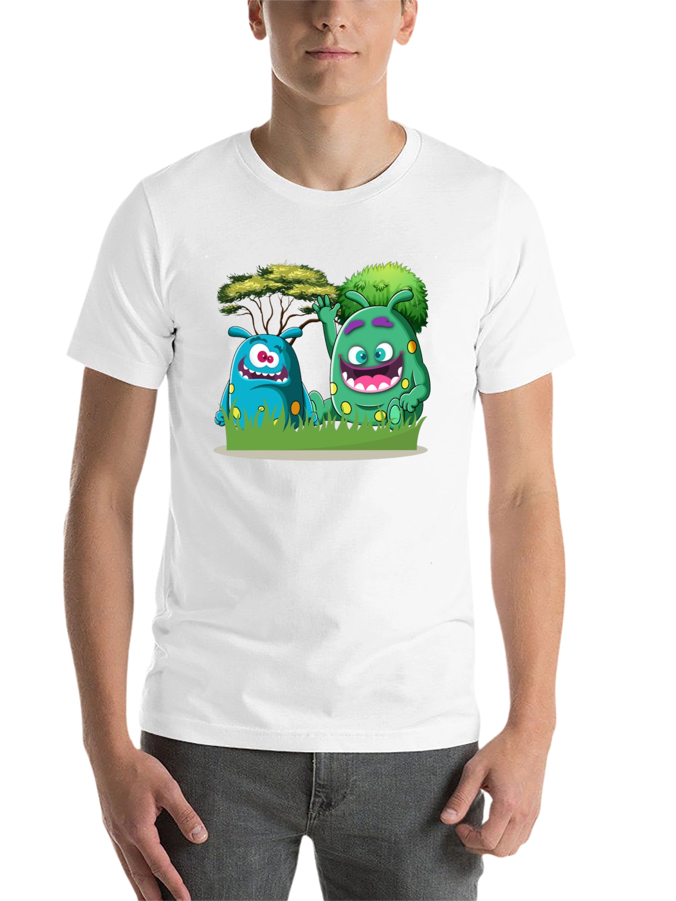 Black Monster Pals Graphic Tee - Fun & Unique Design view 14
