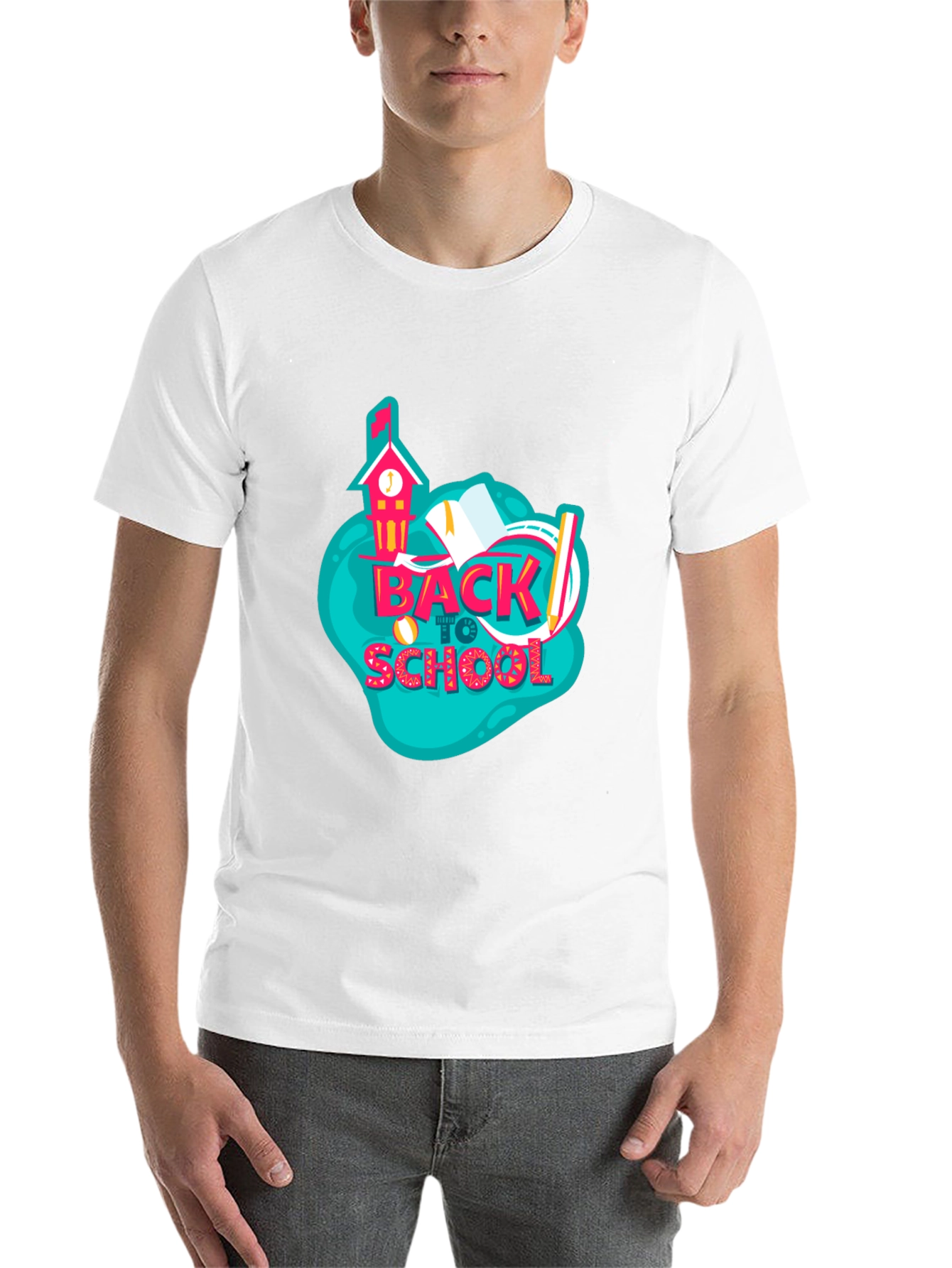 Black Back to School Graphic Black T-Shirt view 14