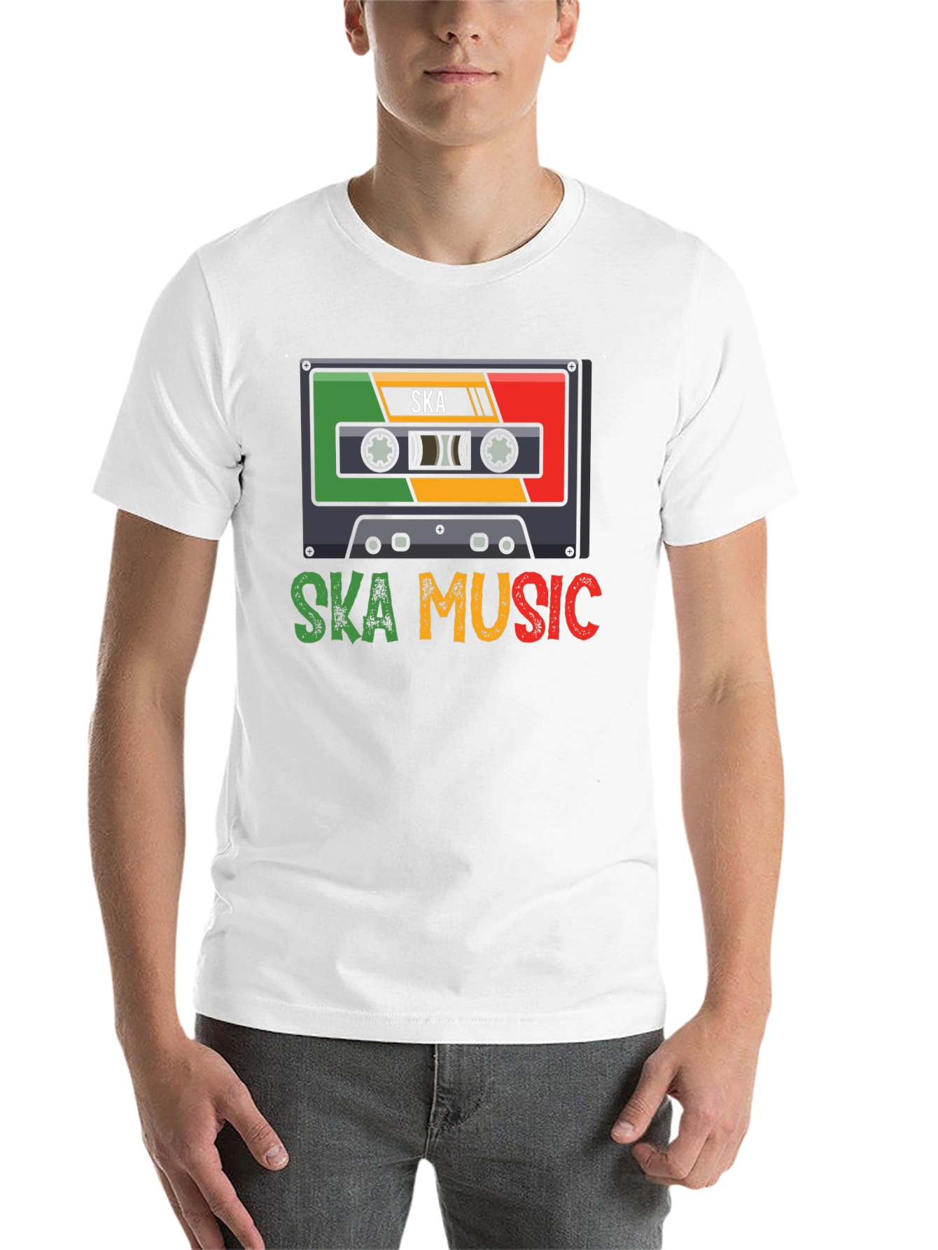 Black Ska Music Cassette T-Shirt view 14