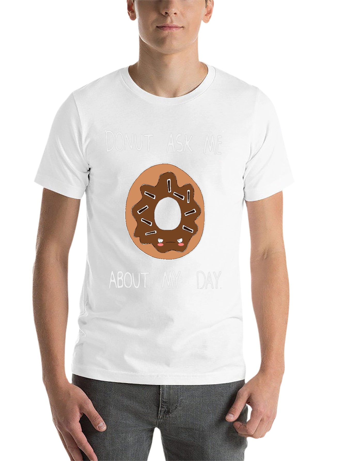 Black Donut Ask Me About My Day T-Shirt view 14