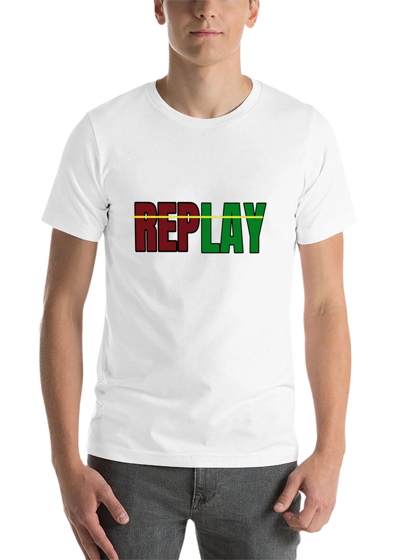 Black Replay Graphic T-Shirt - Black Cotton Tee view 14