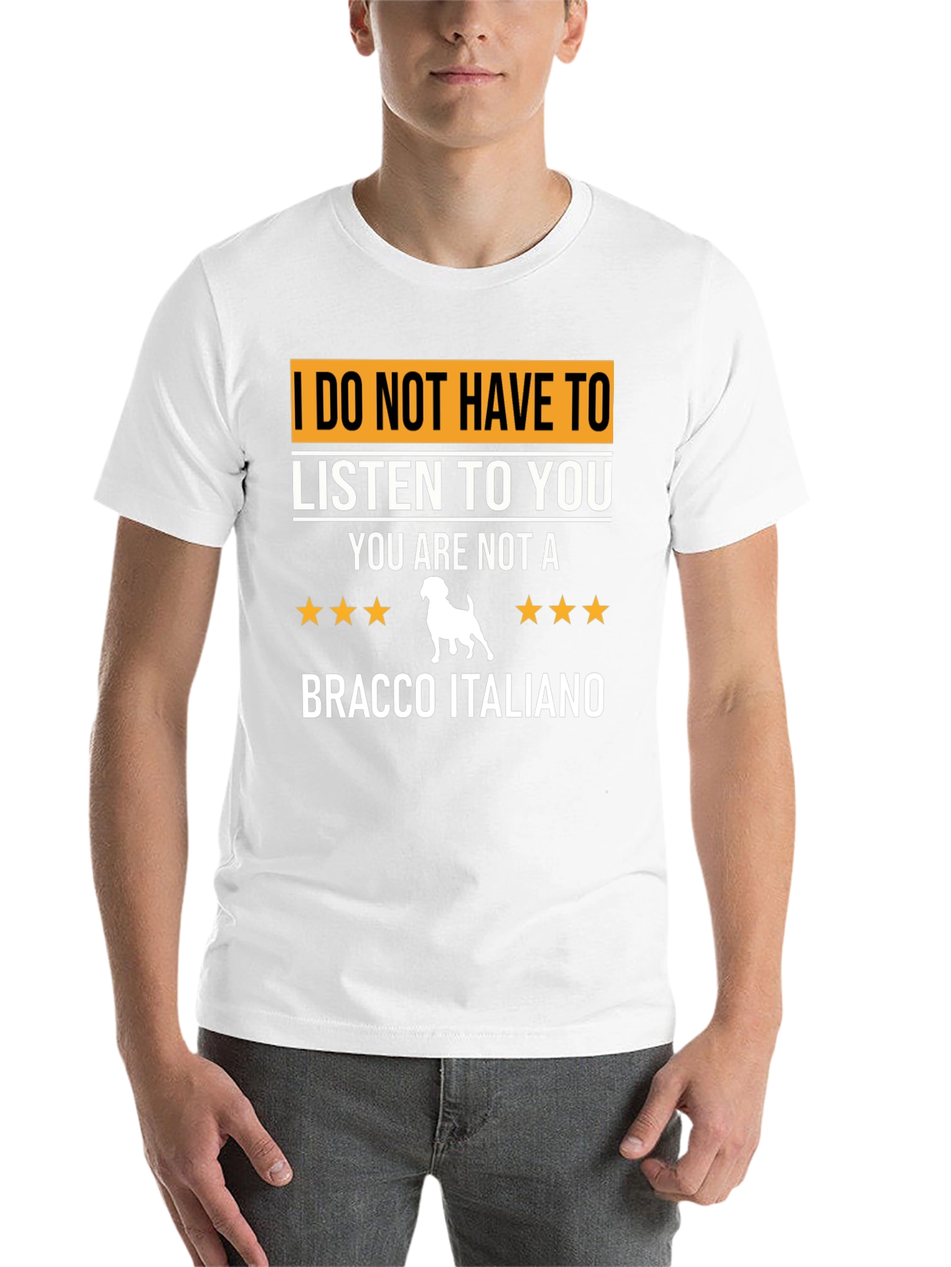 Black Bracco Italiano Dog T-Shirt - Funny Dog Lover Tee view 14