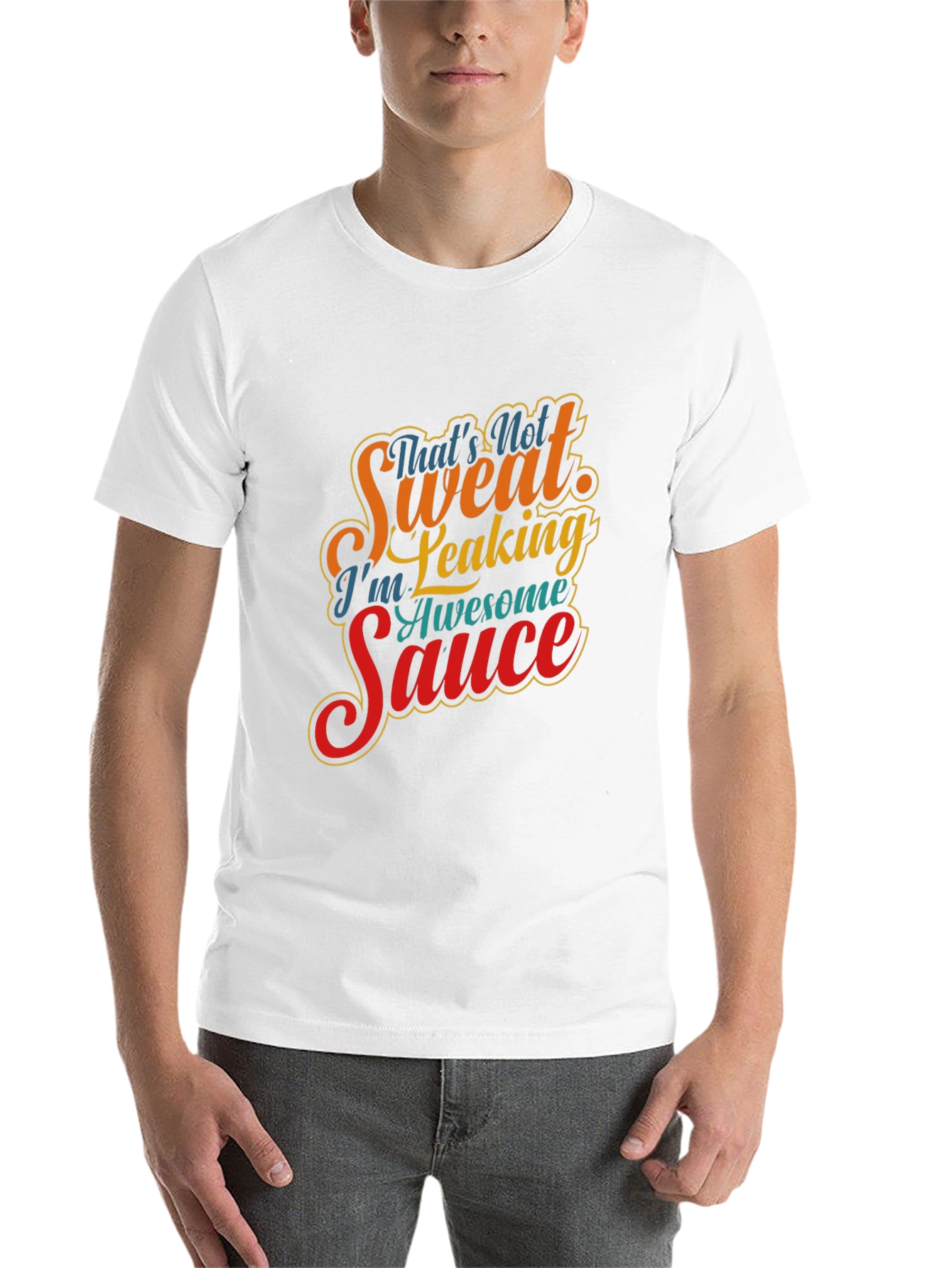 Black Awesome Sauce Graphic Tee - Funny Novelty Shirt view 14
