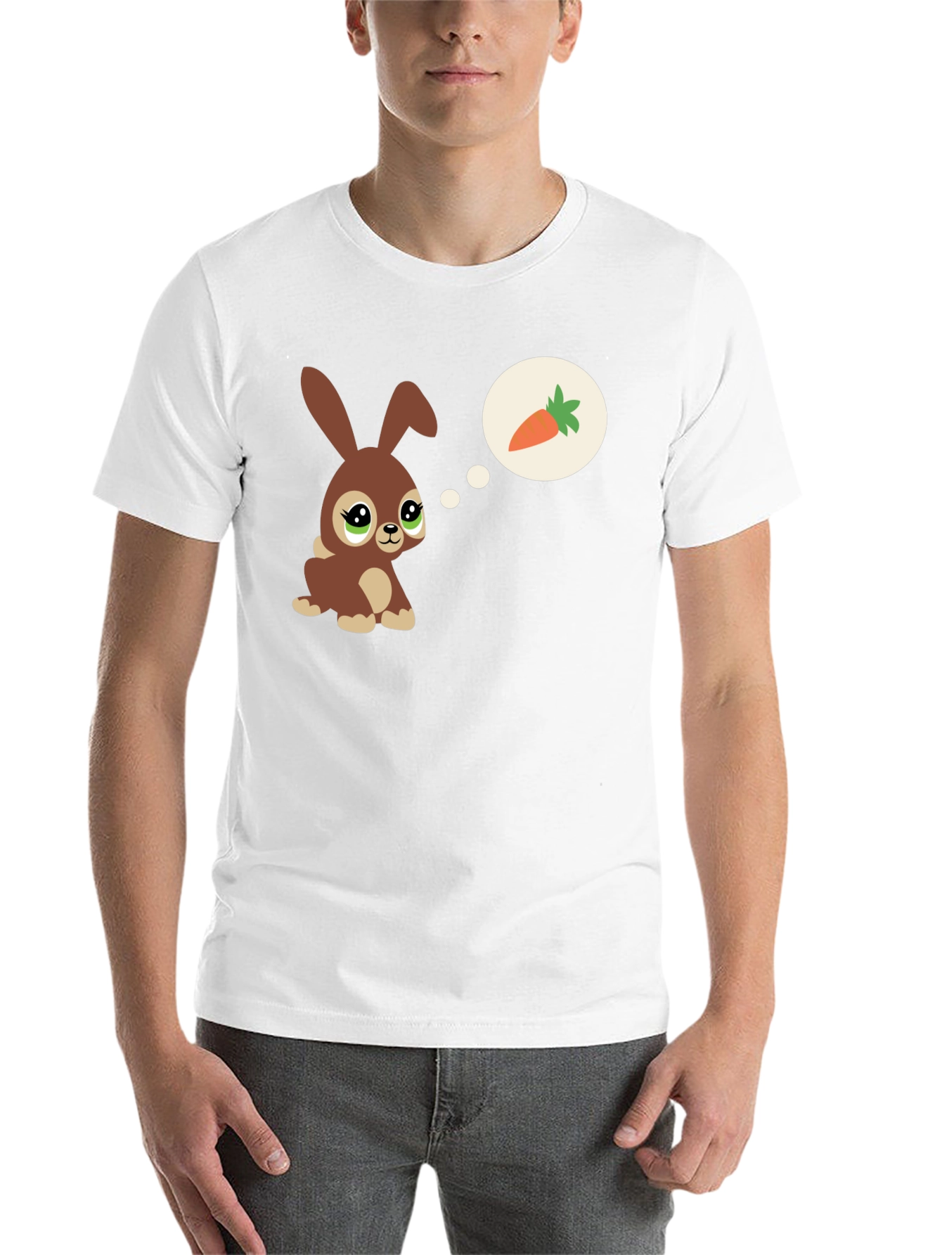 Black Cute Bunny Carrot Dream T-Shirt view 14