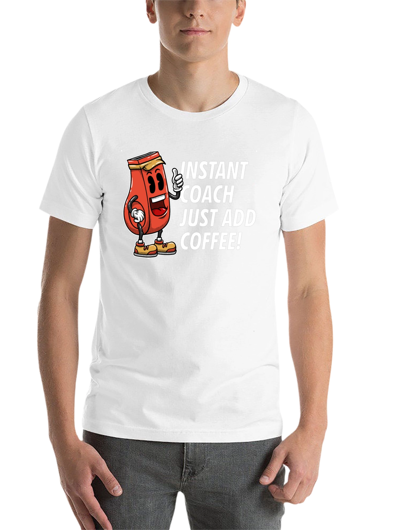 Black Instant Coach Coffee T-Shirt view 14