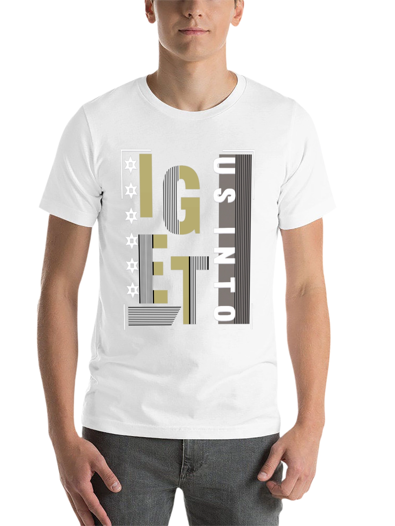 Black Stylish Graphic Tee - I Get Us Into... view 14