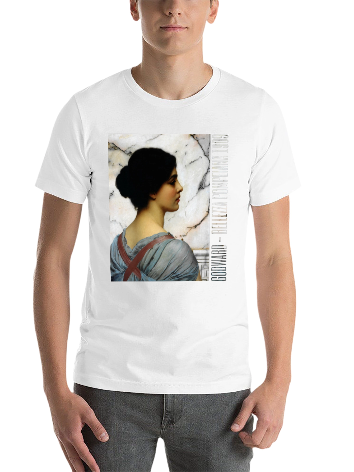 Black Godward Bellezza Pompeiana 1909 T-Shirt view 14