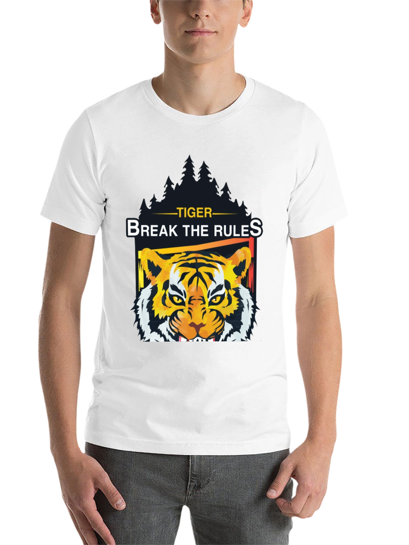 Black Tiger Break The Rules Graphic Tee view 14