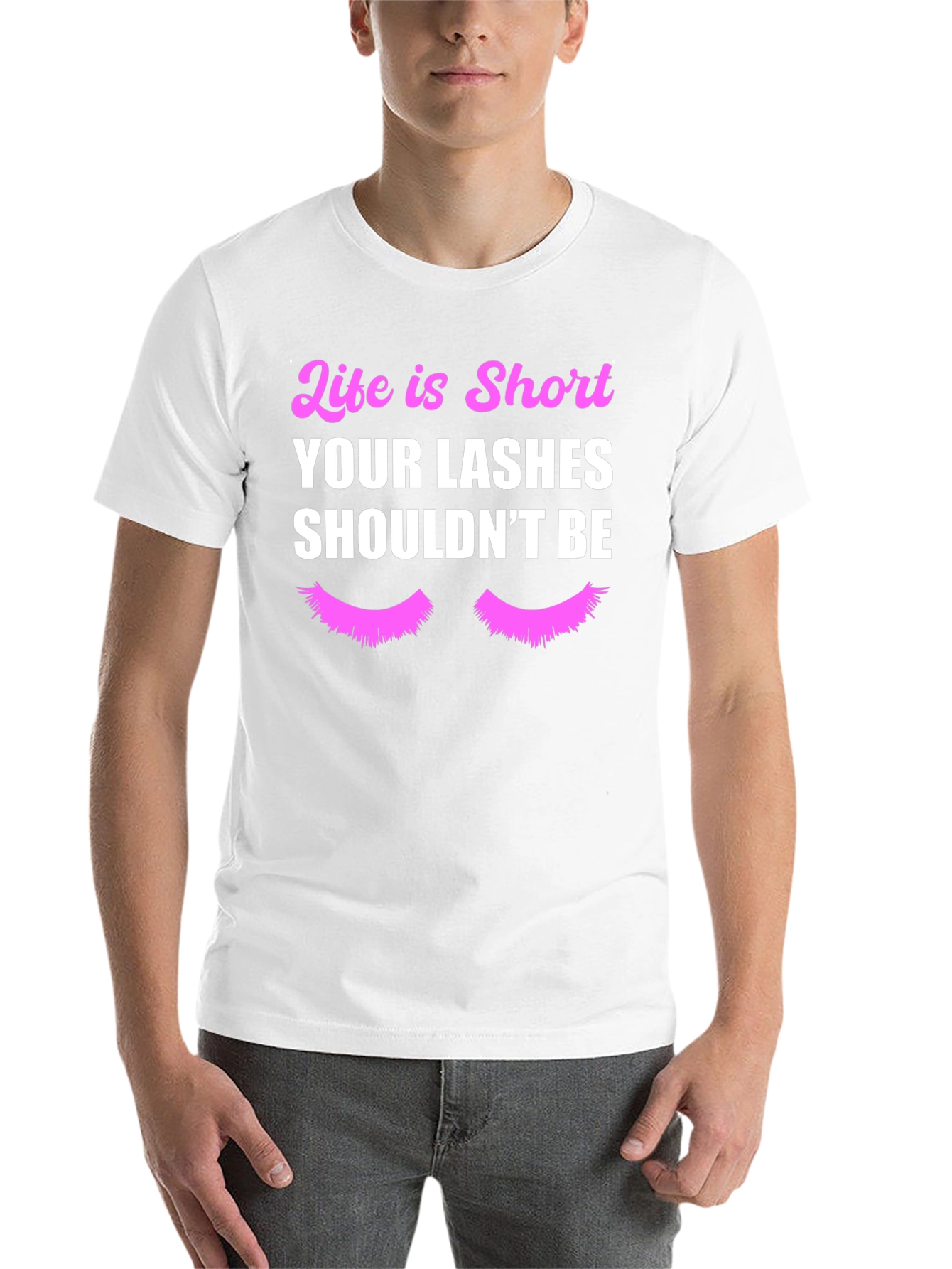 Black Life is Short Lashes T-Shirt view 14