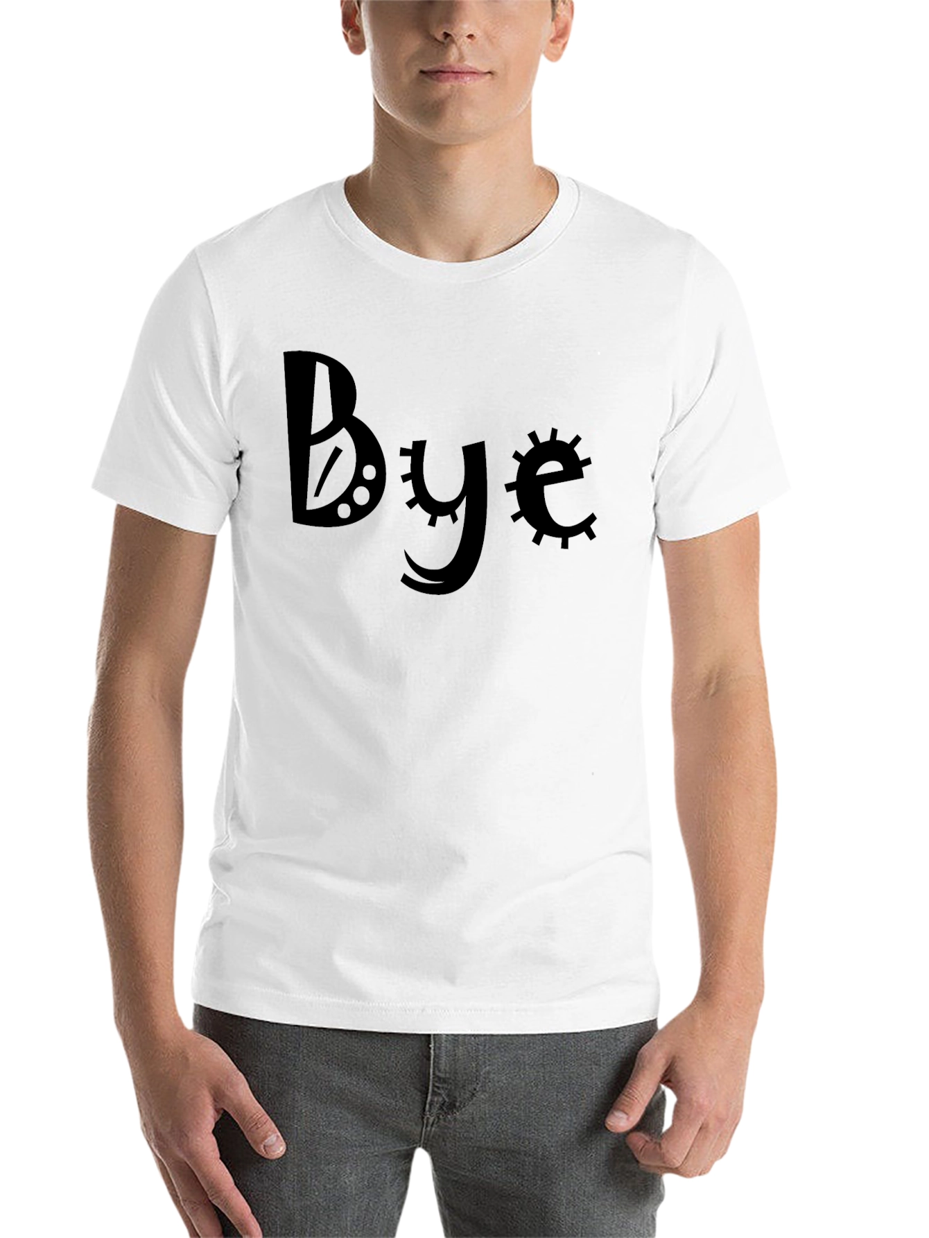 Black Bye Graphic Tee - Cool & Unique Design view 14