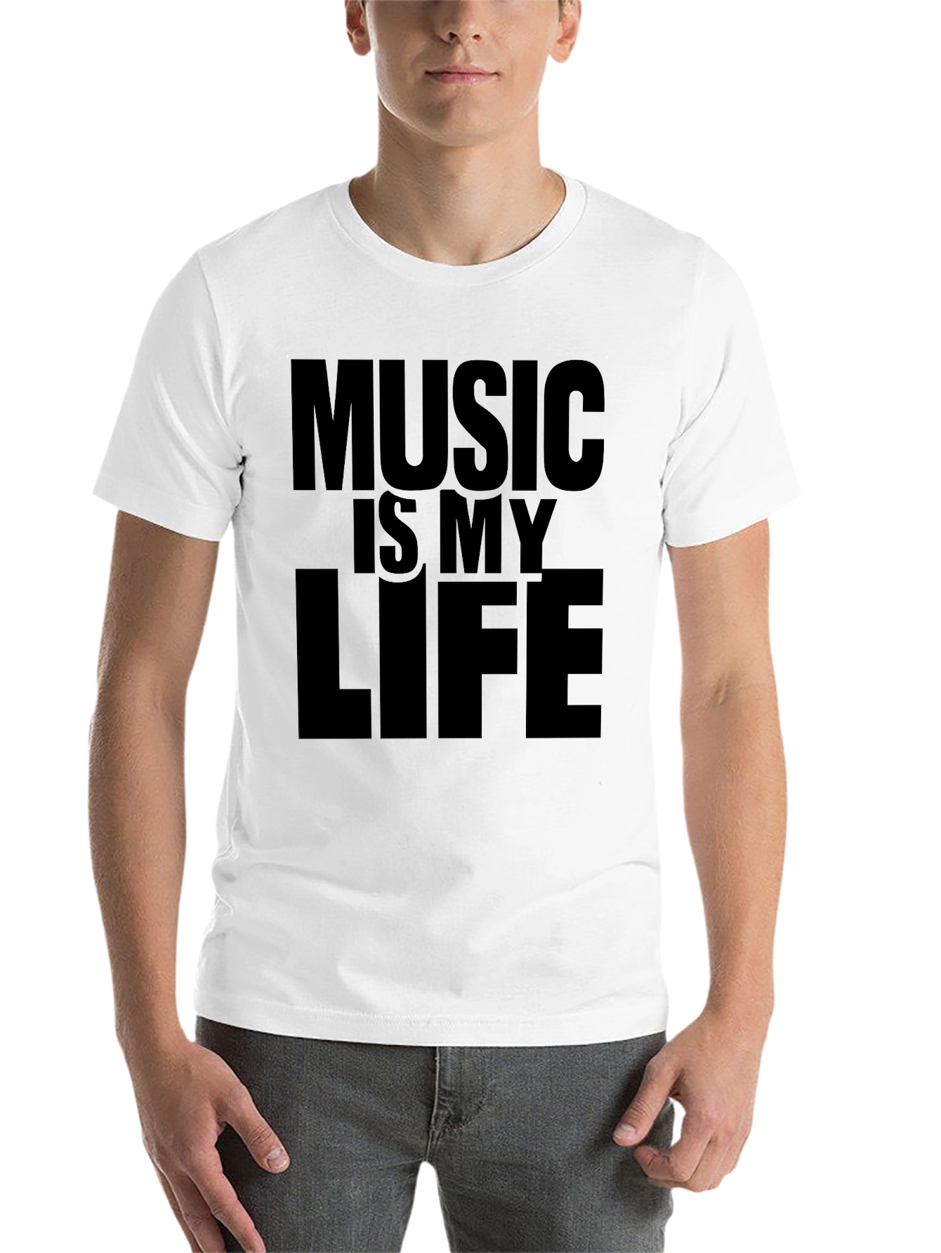 Black Music Is My Life Black Graphic Tee view 14