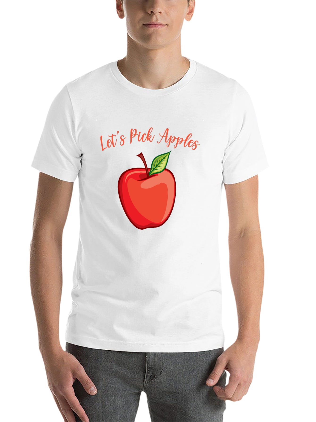 Black Let's Pick Apples Graphic Tee - Fall Harvest Shirt view 14