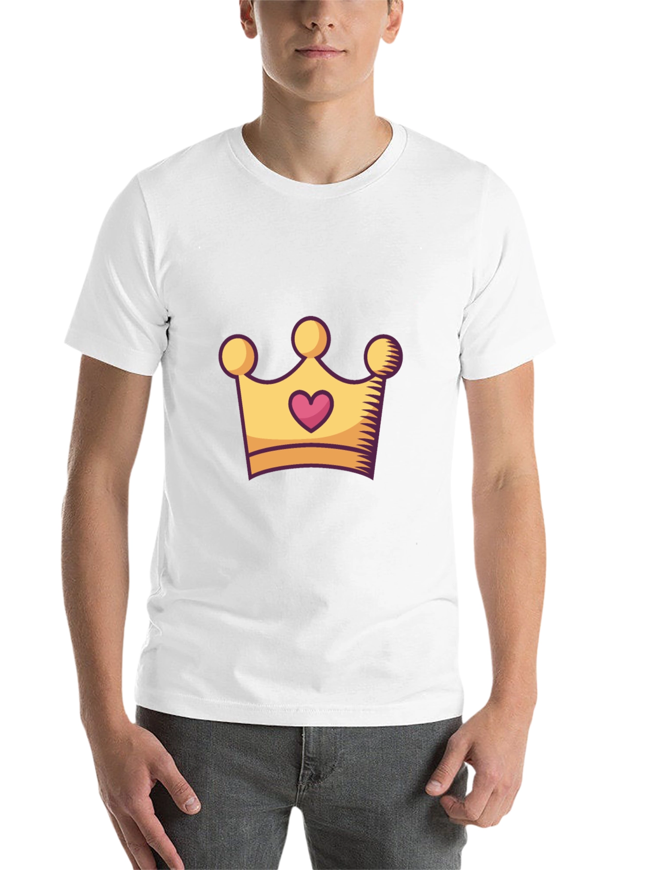 Black King/Queen Crown Graphic Tee - Stylish Unisex Black T-Shirt view 14