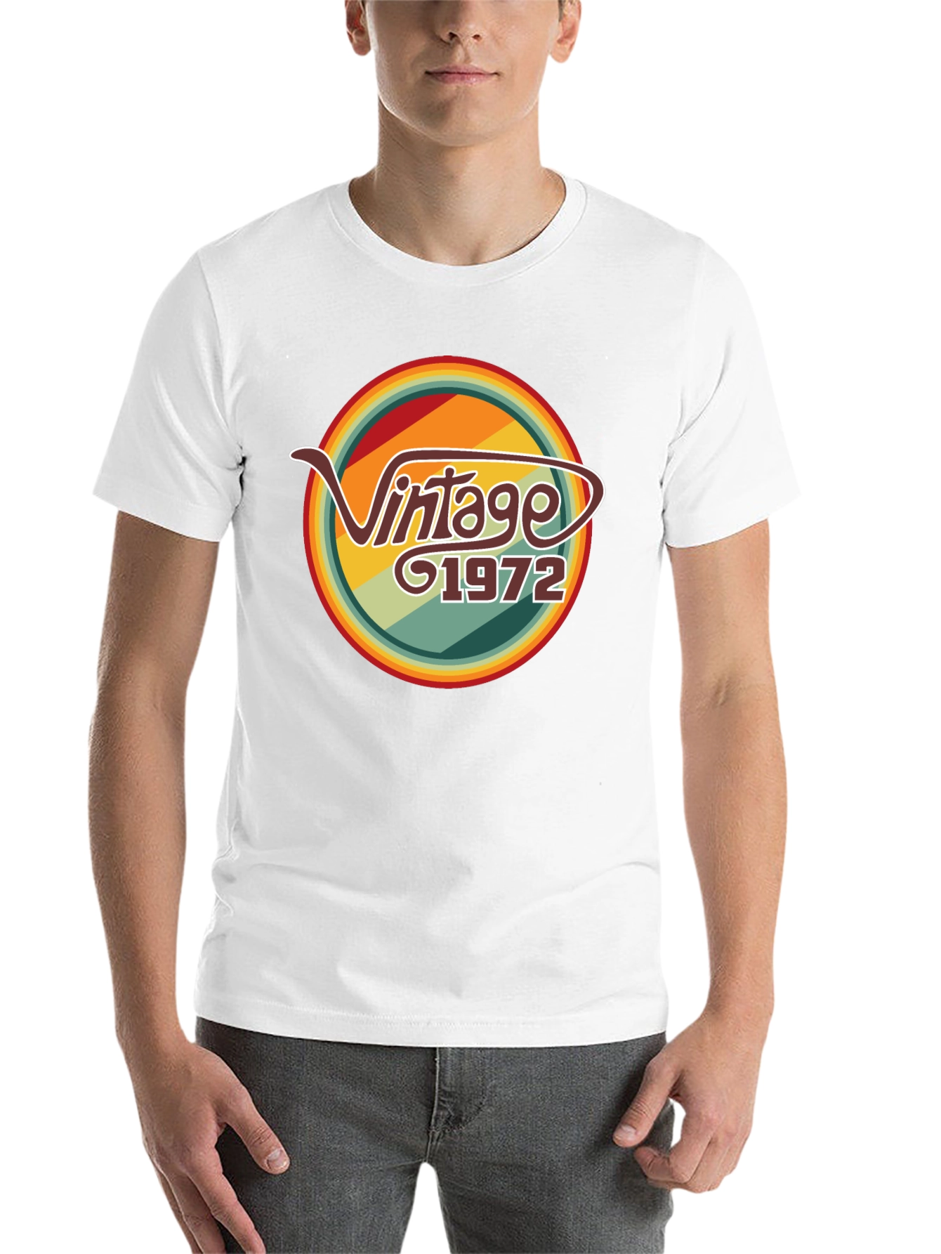 Black Vintage 1972 Retro T-Shirt view 14