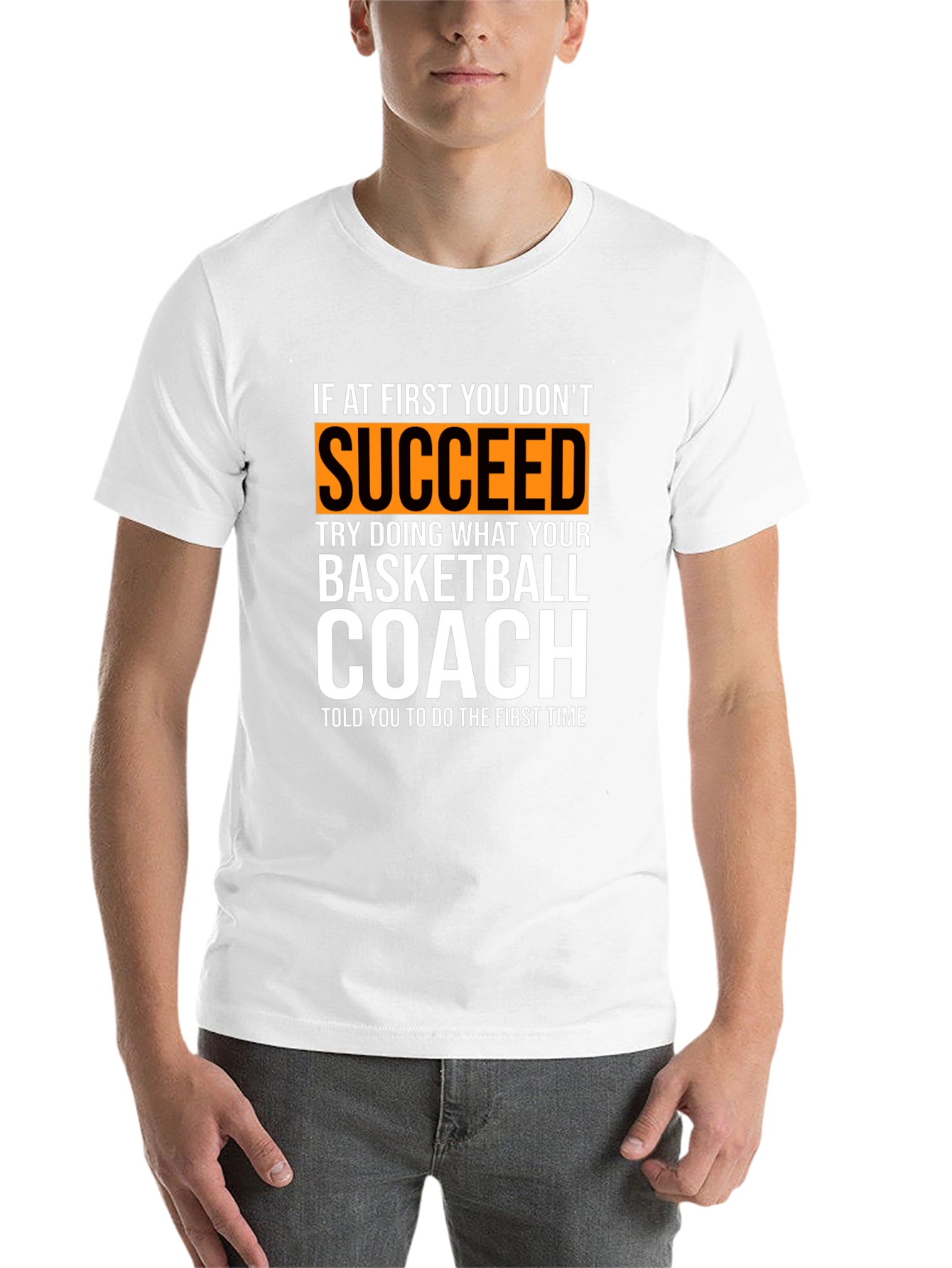 Black Basketball Coach T-Shirt - Funny Graphic Tee view 14