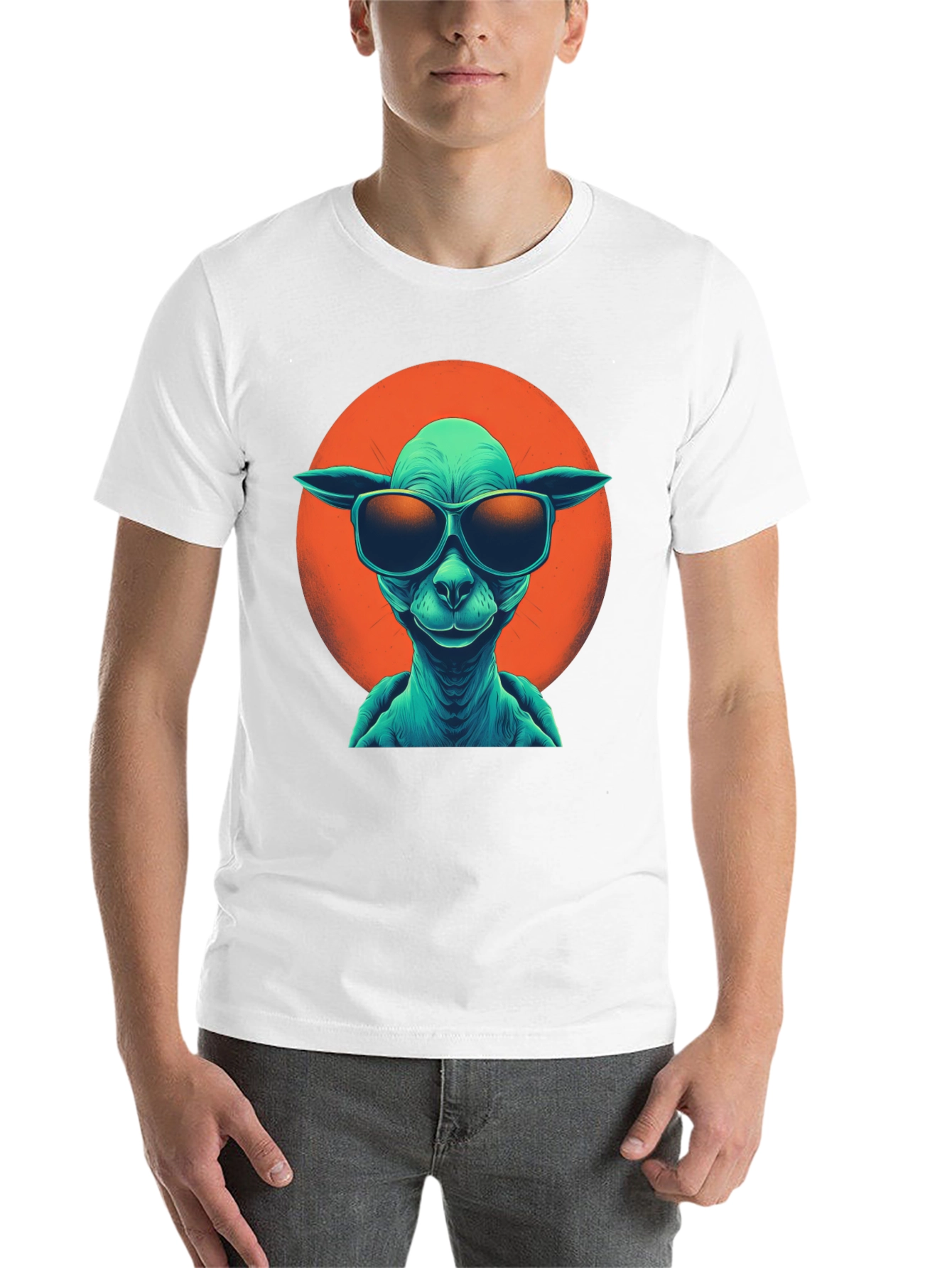 Black Cool Alien Graphic T-Shirt view 14