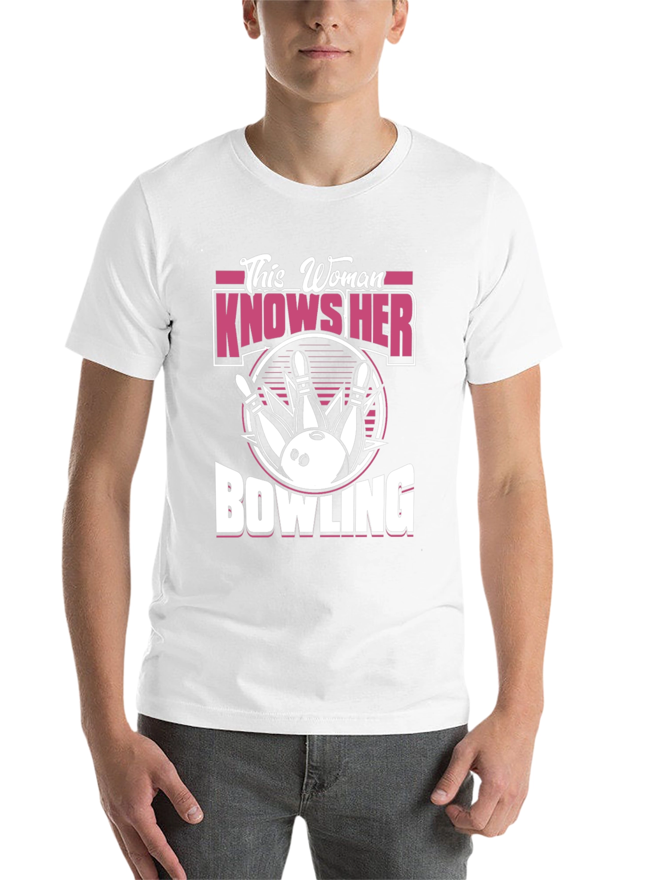 Black This Woman Knows Her Bowling T-Shirt view 14