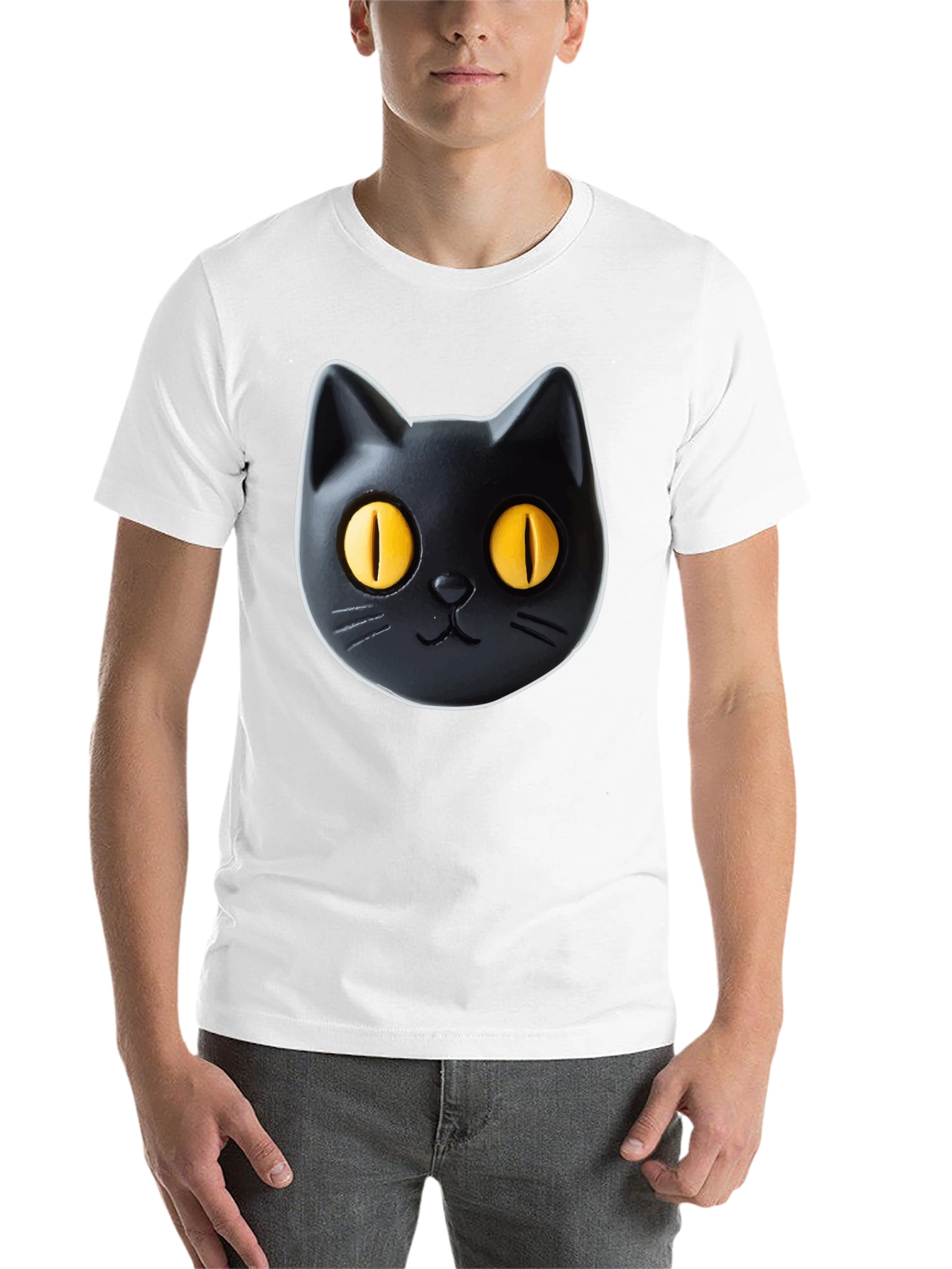 Black Black Cat Graphic Tee - Fun & Stylish! view 14