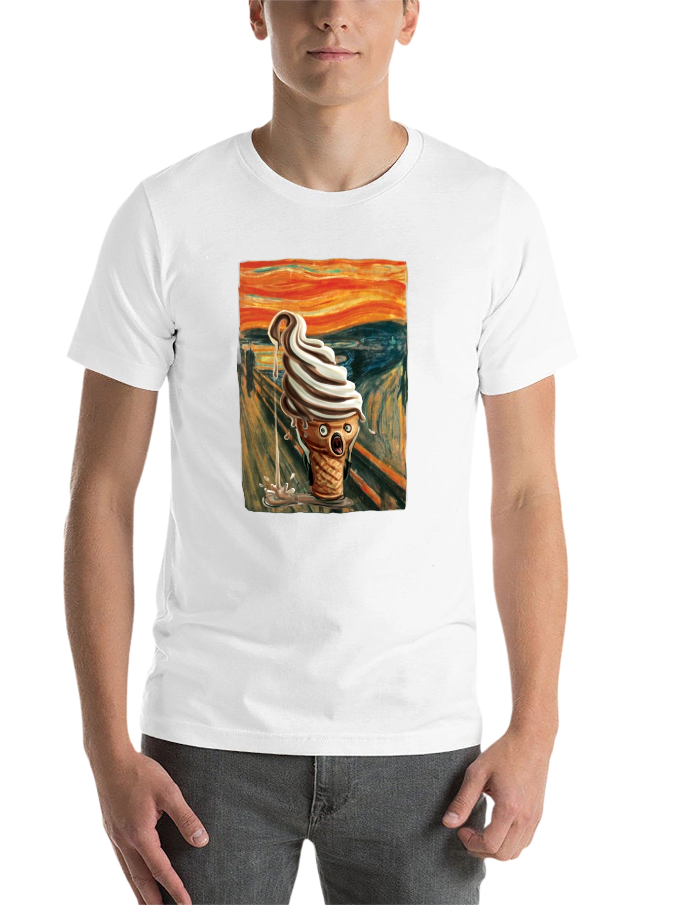 Black Scream Ice Cream T-Shirt - Art Inspired Tee view 14
