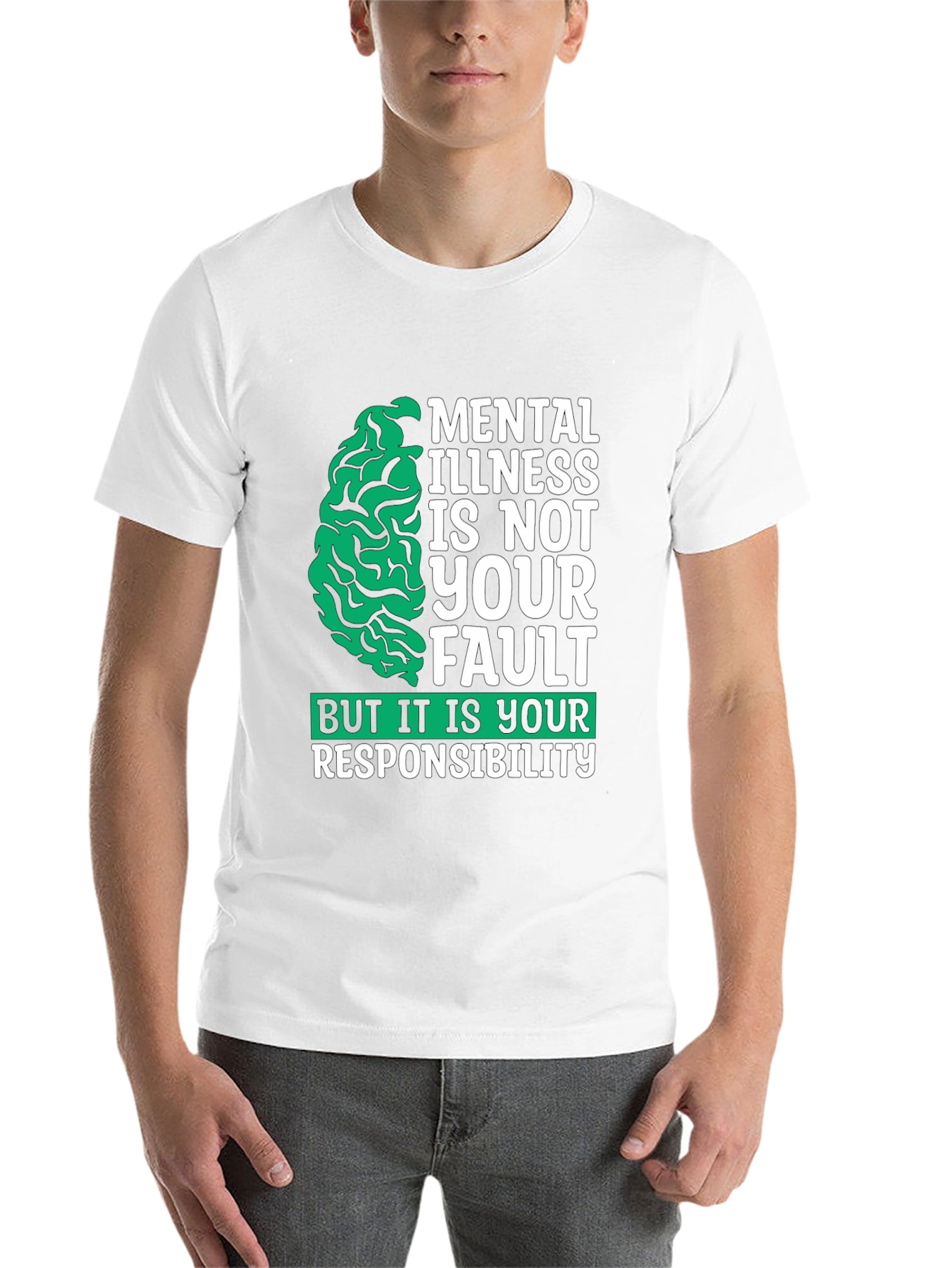 Black Mental Health Awareness T-Shirt view 14
