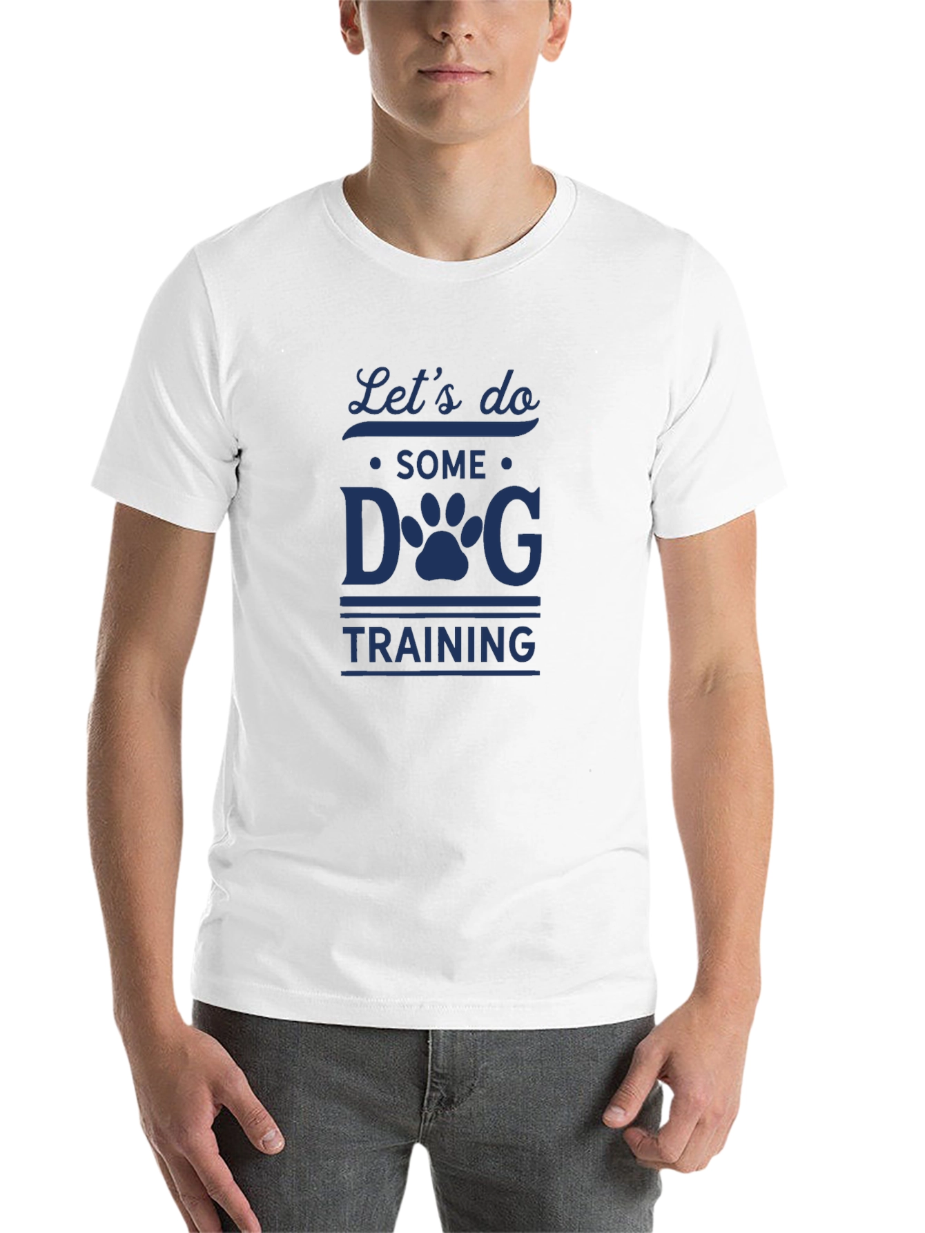 Black Let's Do Some Dog Training T-Shirt - Black view 14