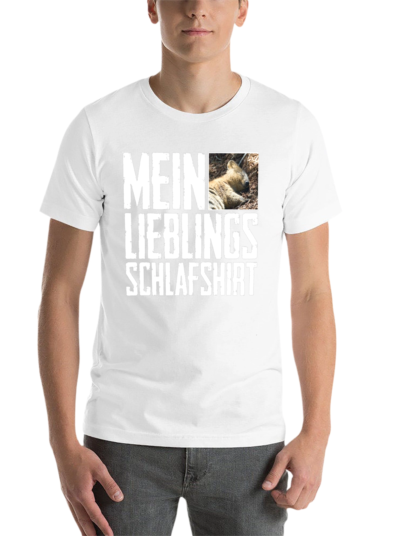 Mein Lieblings Schlafshirt Black Graphic Tee - 14