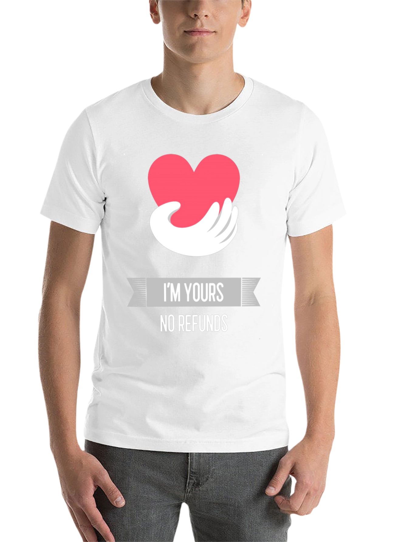 Black I'm Yours No Refunds Graphic Tee view 14