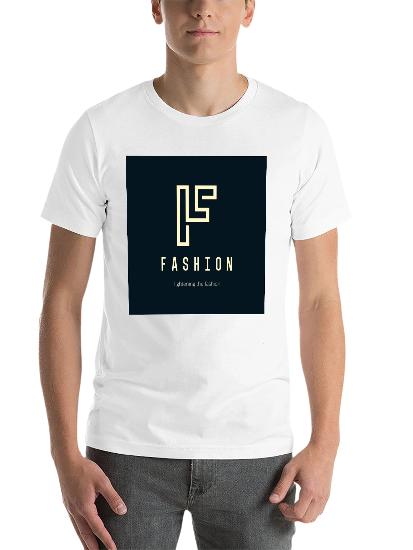 Black Fashion Logo Black T-Shirt - Stylish Modern Design view 14
