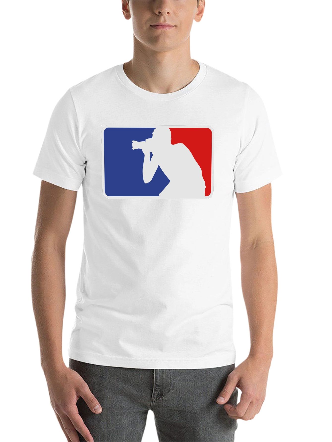 Black Photographer MLB Logo Style T-Shirt view 14