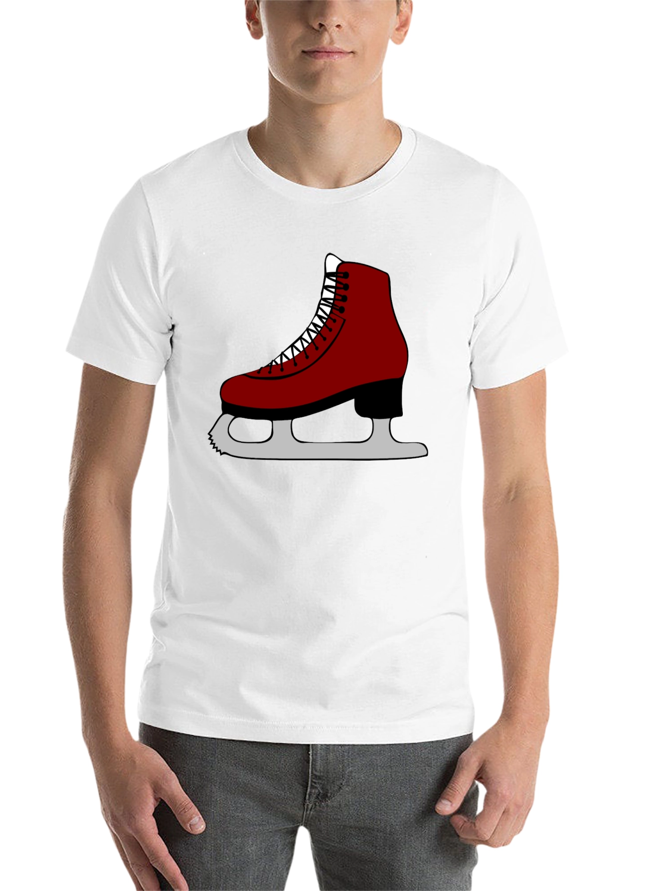 Black Skate Graphic T-Shirt, Black, Unisex view 14