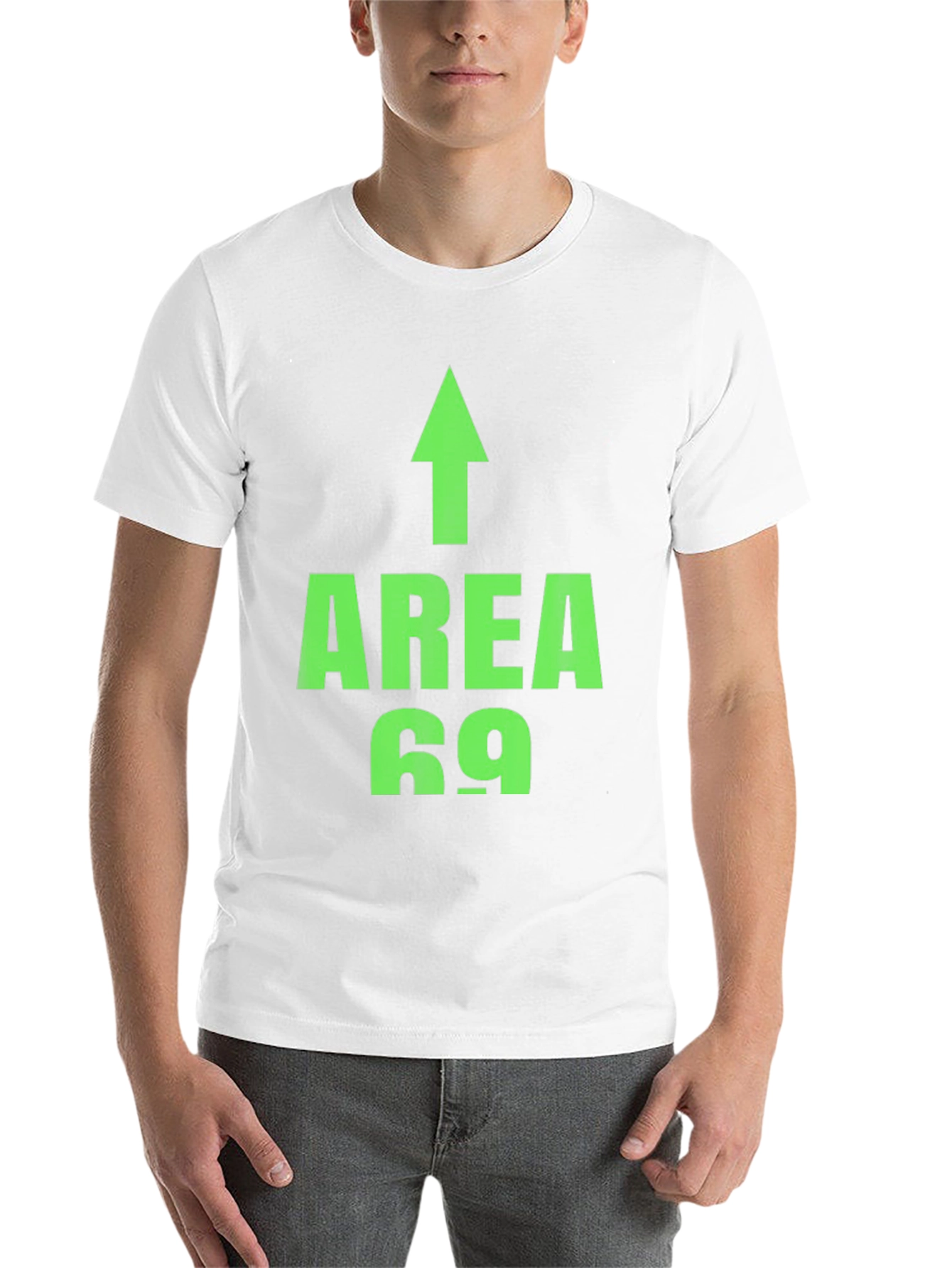 Black Area 69 Funny Novelty T-Shirt view 14